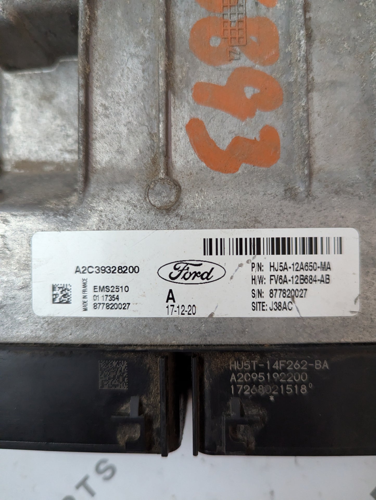 Used 2018 Ford Escape HJ5A-12A650-MA ECU EMS2510