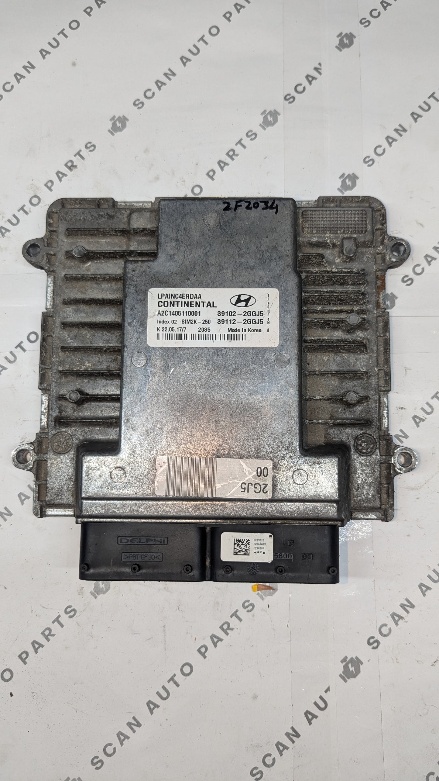 Used 2018 Hyundai Sonata Continental SIM2K-250 ECU 39102-2GGJ5/39112-2GGJ5/LPAINC4ERDAA