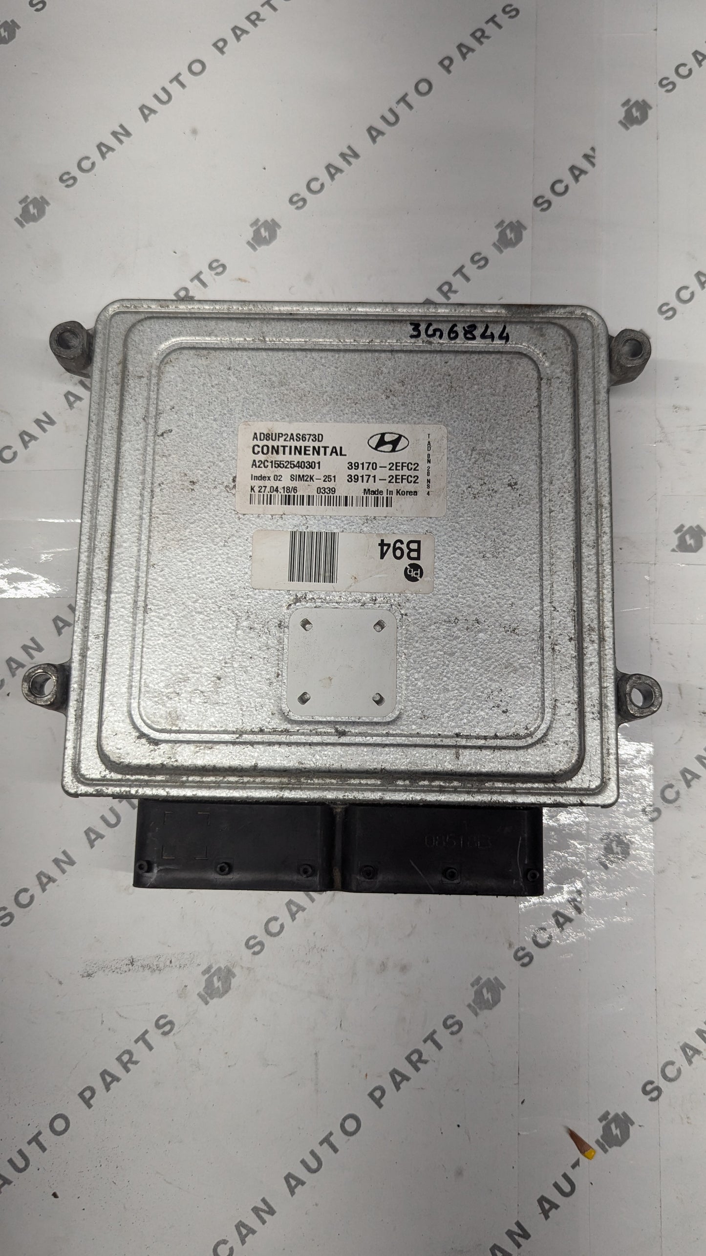 Used 2018 Hyundai Elantra Continental SIM2K-251 ECU 39170-2EFC2/391702EFC2/AD8UP2AS673D