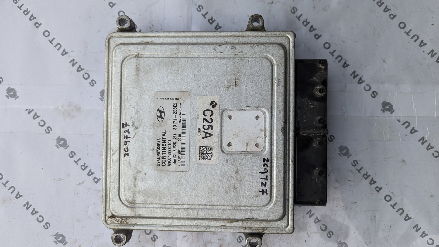 Used 2019-2021 Hyundai Kona Continental SIM2K-251 ECU 39171-2ESE2 / OSAUPAASB1A