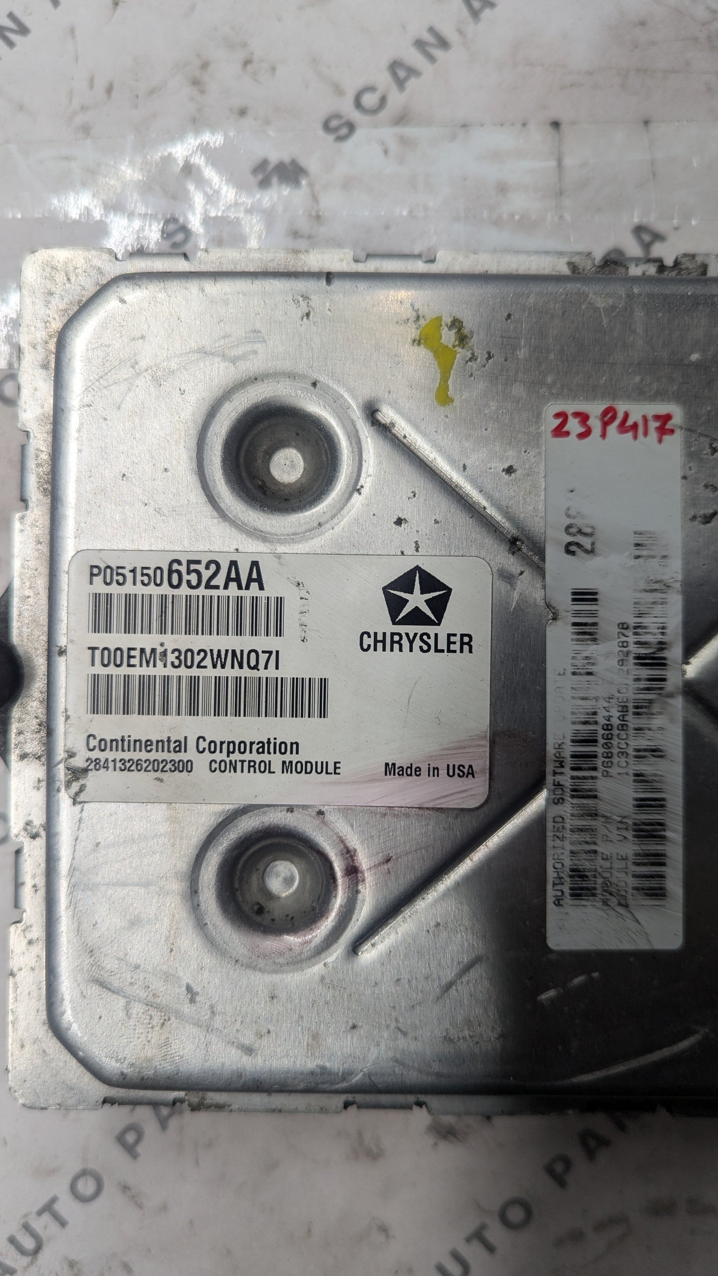 Used 2011 - 2012 Dodge Avenger 2.4L Chrsyler P05150652AA ECU T00EM1302WNQ71