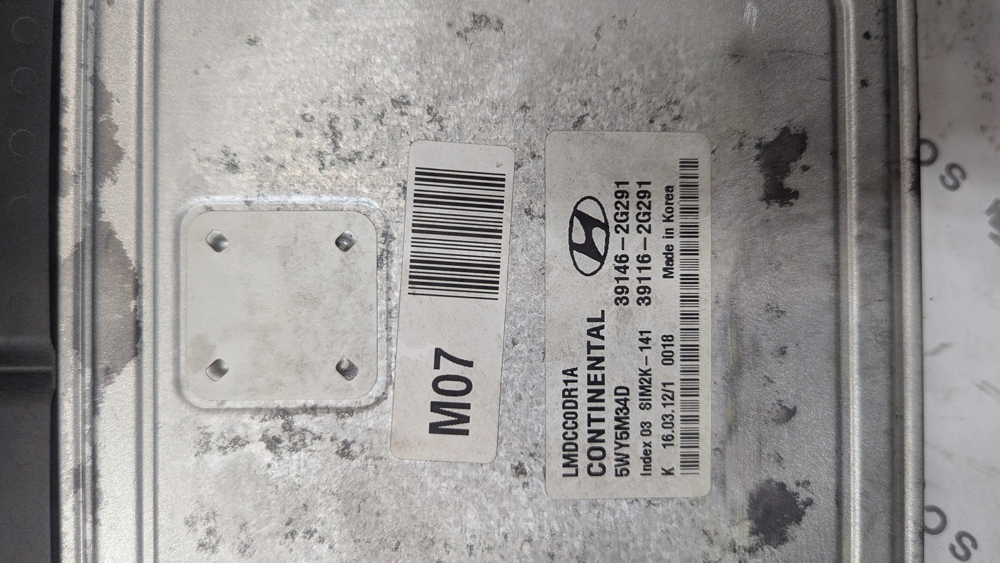 Used 2012 Hyundai Tucson Continental SIM2K-141 / 39146-2G291 ECU 5WY5M34D / 39146-2G291