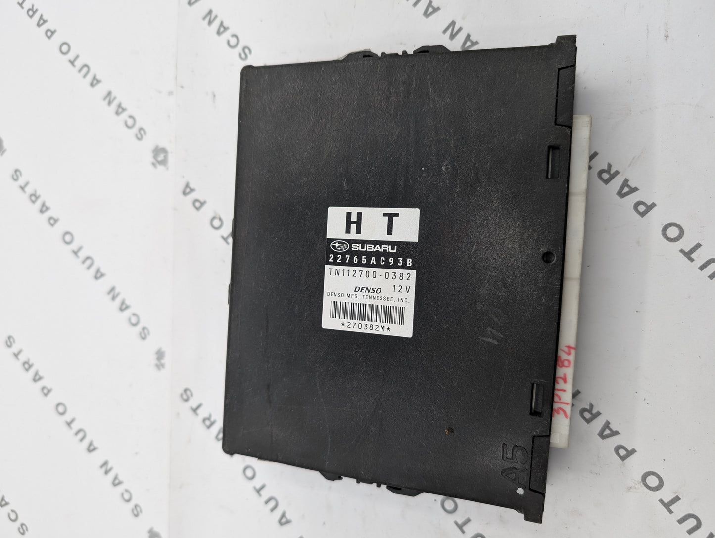 Used 2011 Subaru Legacy DENSO TN112700-0382 ECU 22765AC93B