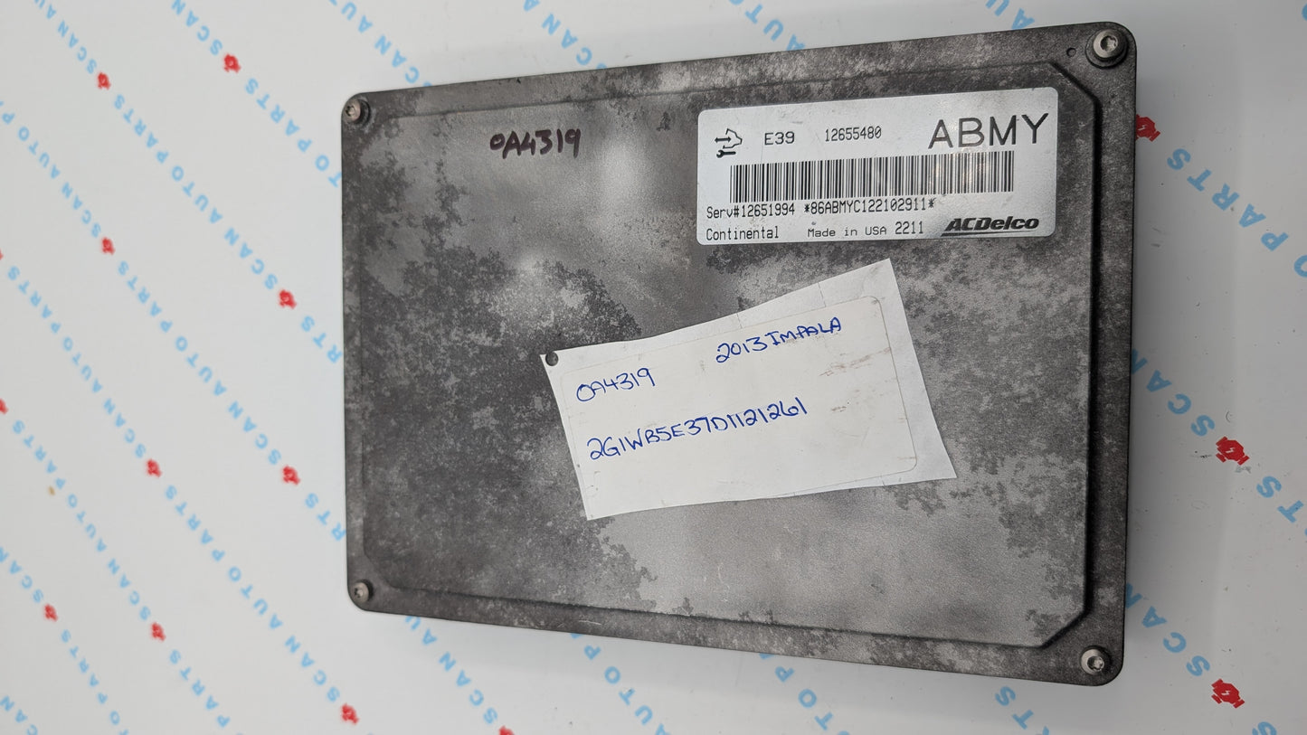 Used 2013 Chevrolet Impala ACDelco E39 12655480 ECU 12651994