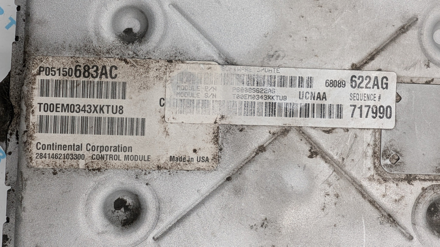 Used 2013 Dodge RAM 1500 Continental P05150683AC ECU P68089622AG
