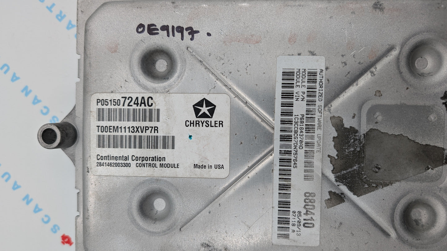 Used 2013 Chrysler 200 Continental P05150724AC ECU P68164370AD