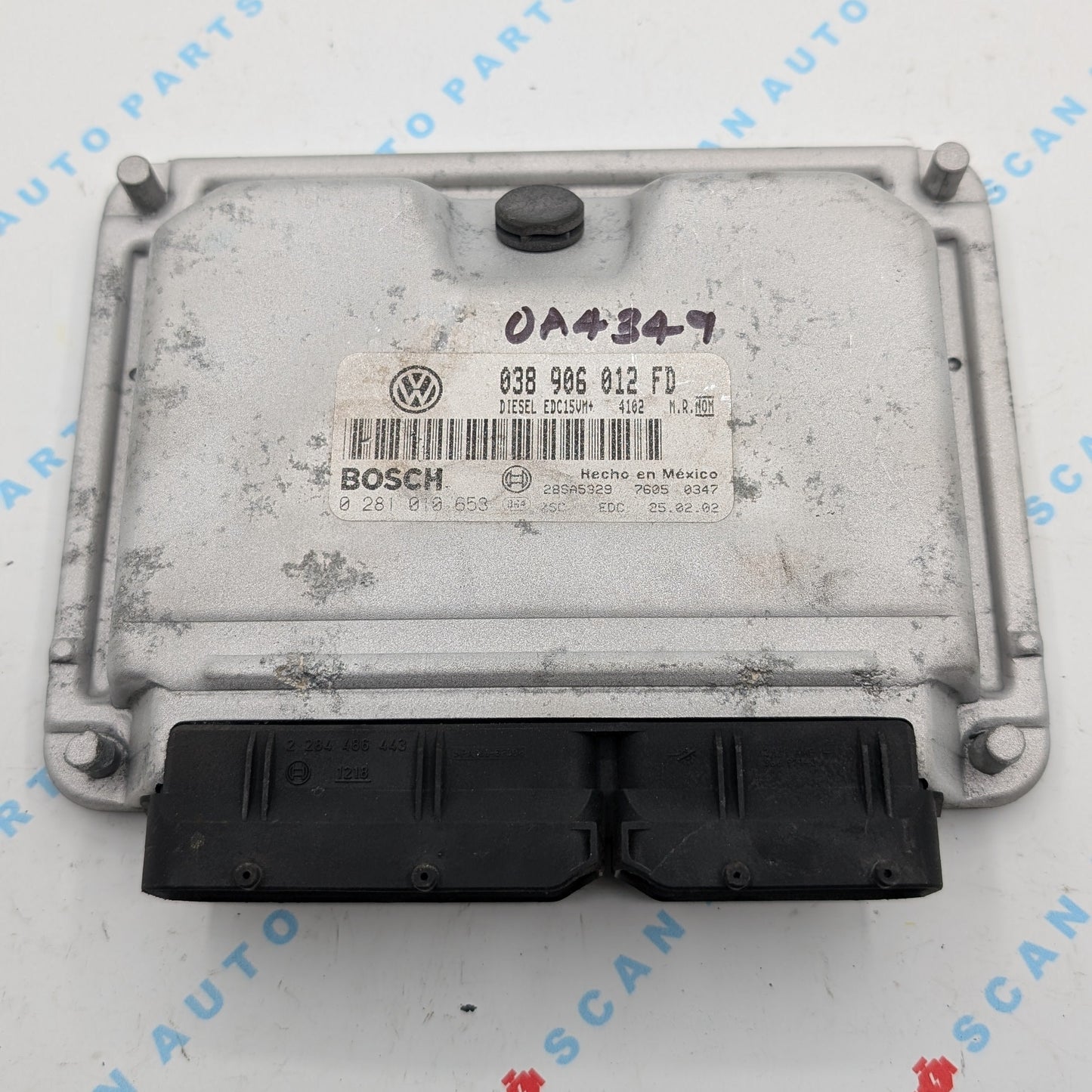 Used 2002 Volkswagen Jetta Bosch 038906012FD / EDC15VM+ ECU 0281010653