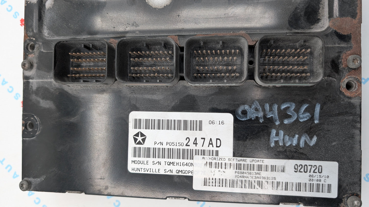 Used 2010 Dodge Grand Caravan Continental P05150247AD ECU P68045613AE