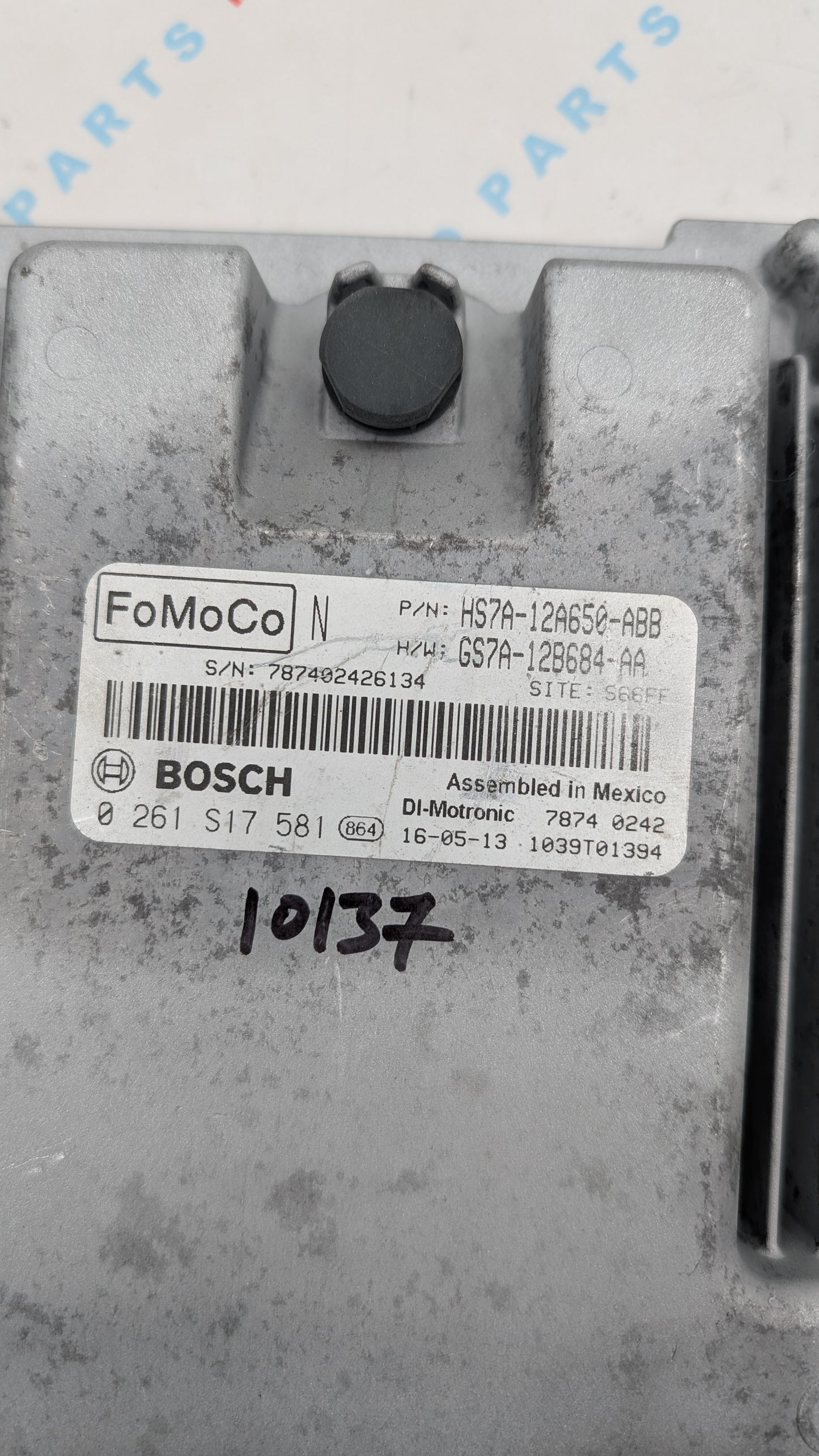 Used 2017 FORD FUSION HS7A-12A650-ABB ECU 0261S17581