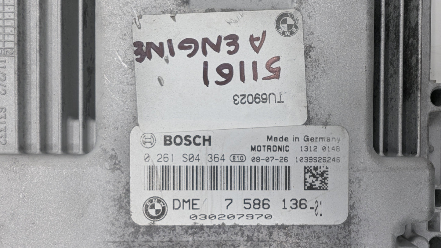 Used 2008 Mini Cooper Bosch DME 7586136-01 ECU 0261S04364