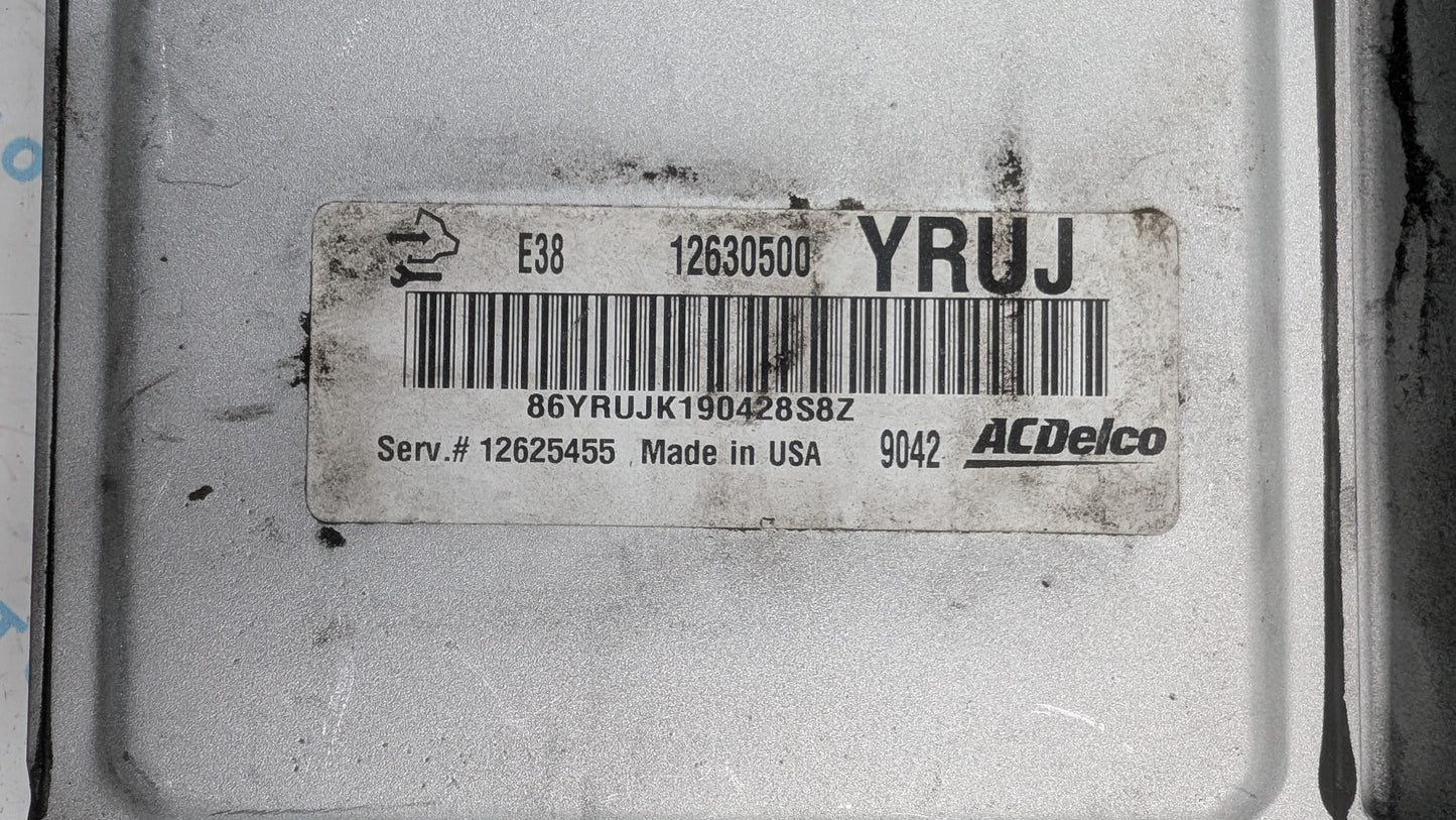 Used 2009 Chevrolet Silverado 1500 ACDelco E38 12630500 ECU 12625455