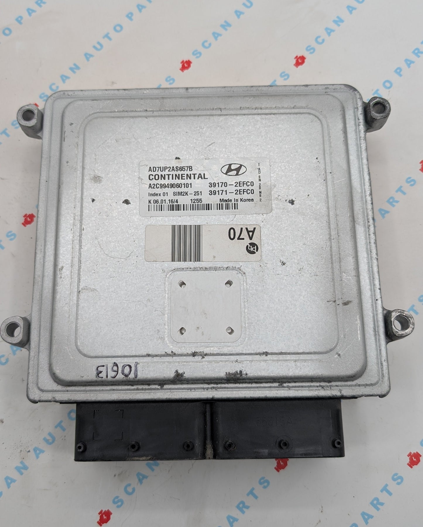 Used 2017 Hyundai Elantra Continental 39170-2EFC0 ECU SIM2K-251