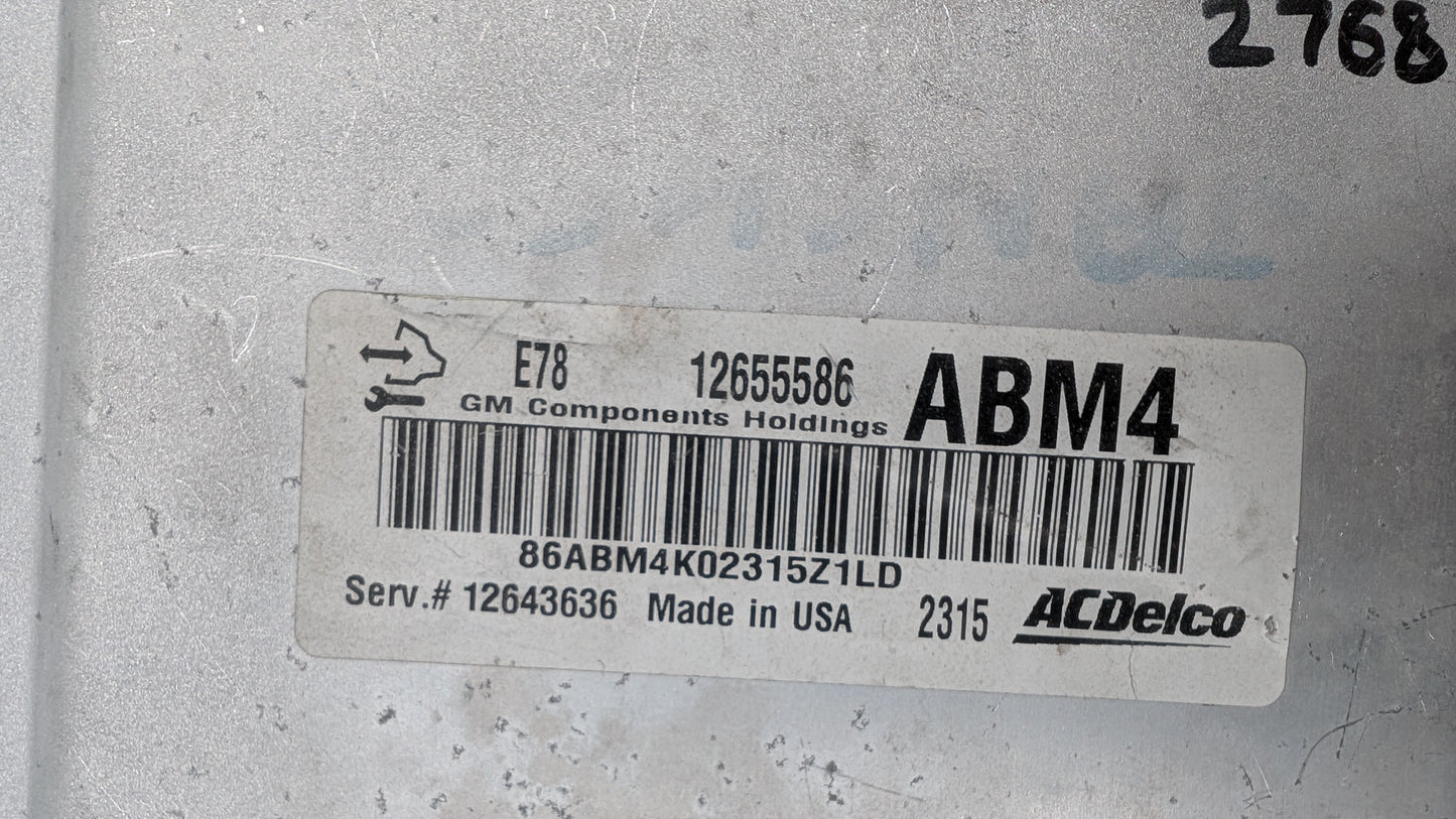 Used 2013 CHEVROLET TRAX ACDelco E78 12655586 ECU 12643636