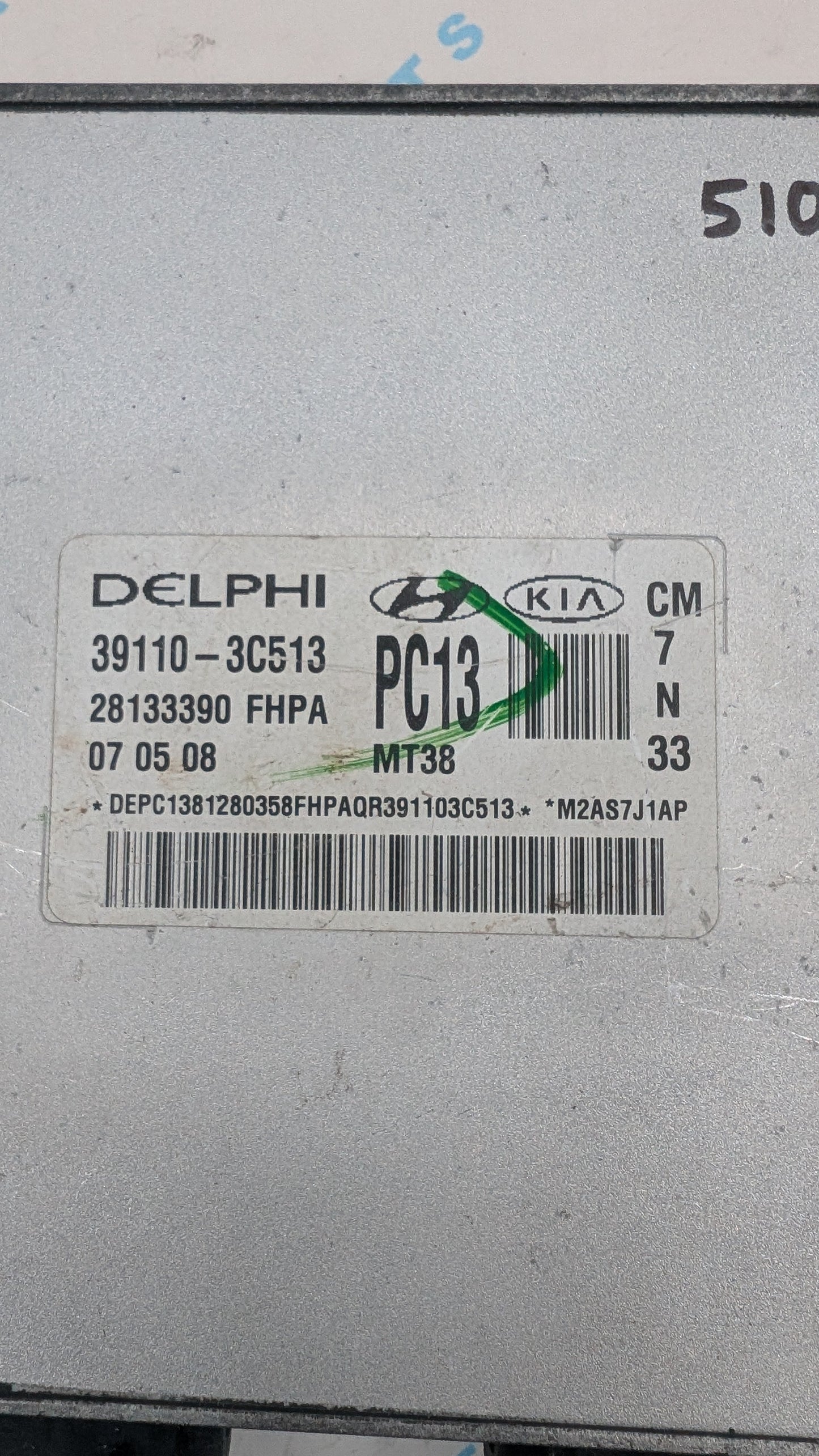 Used 2008 Hyundai Santa FE Delphi 39110-3C513 ECU 28133390