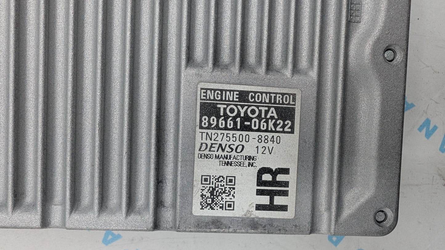 Used 2013 TOYOTA CAMRY DENSO 89661-06K22 ECU TN275500-8840