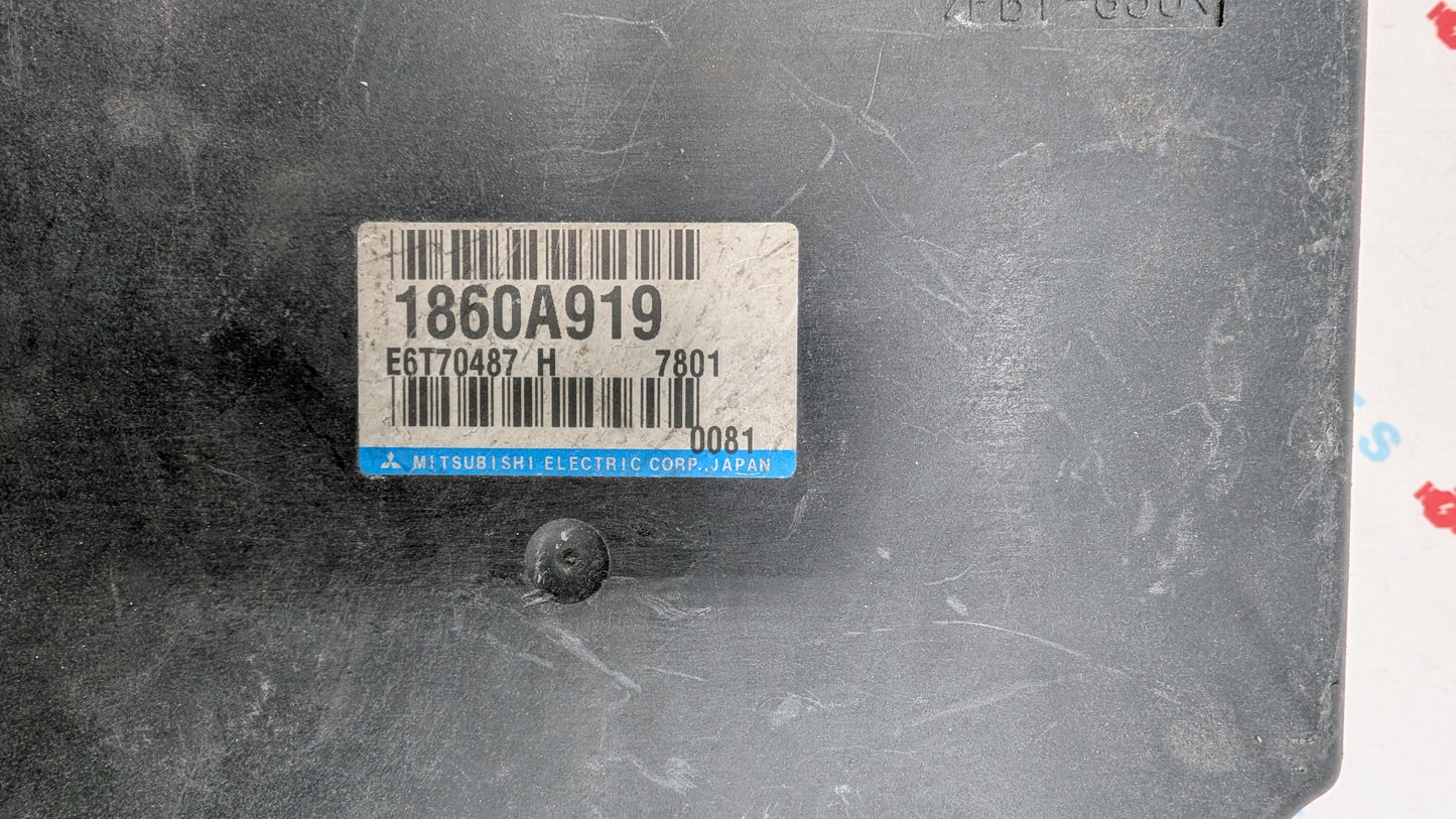 Used 2010 Outlander Mitsubishi 1860A919 ECU E6T70487