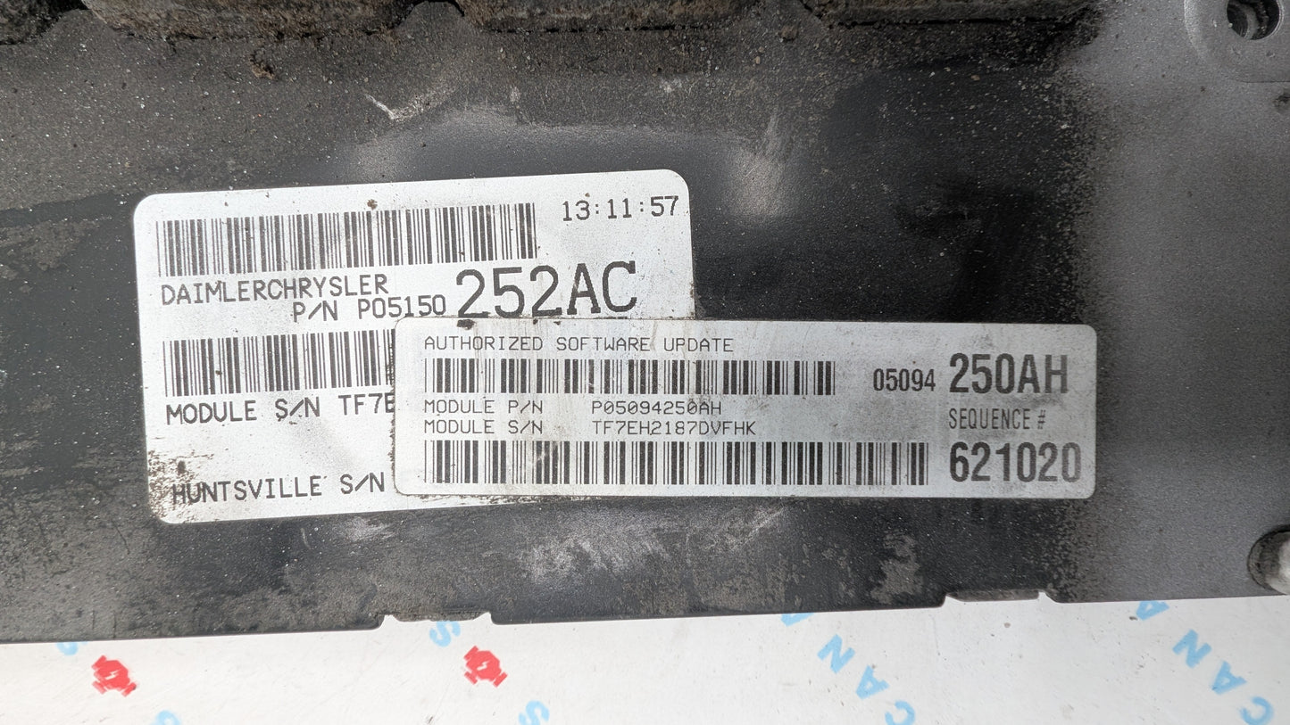 Used 2008 Dodge Caravan Chrysler P05150252AC ECU P05094250AH