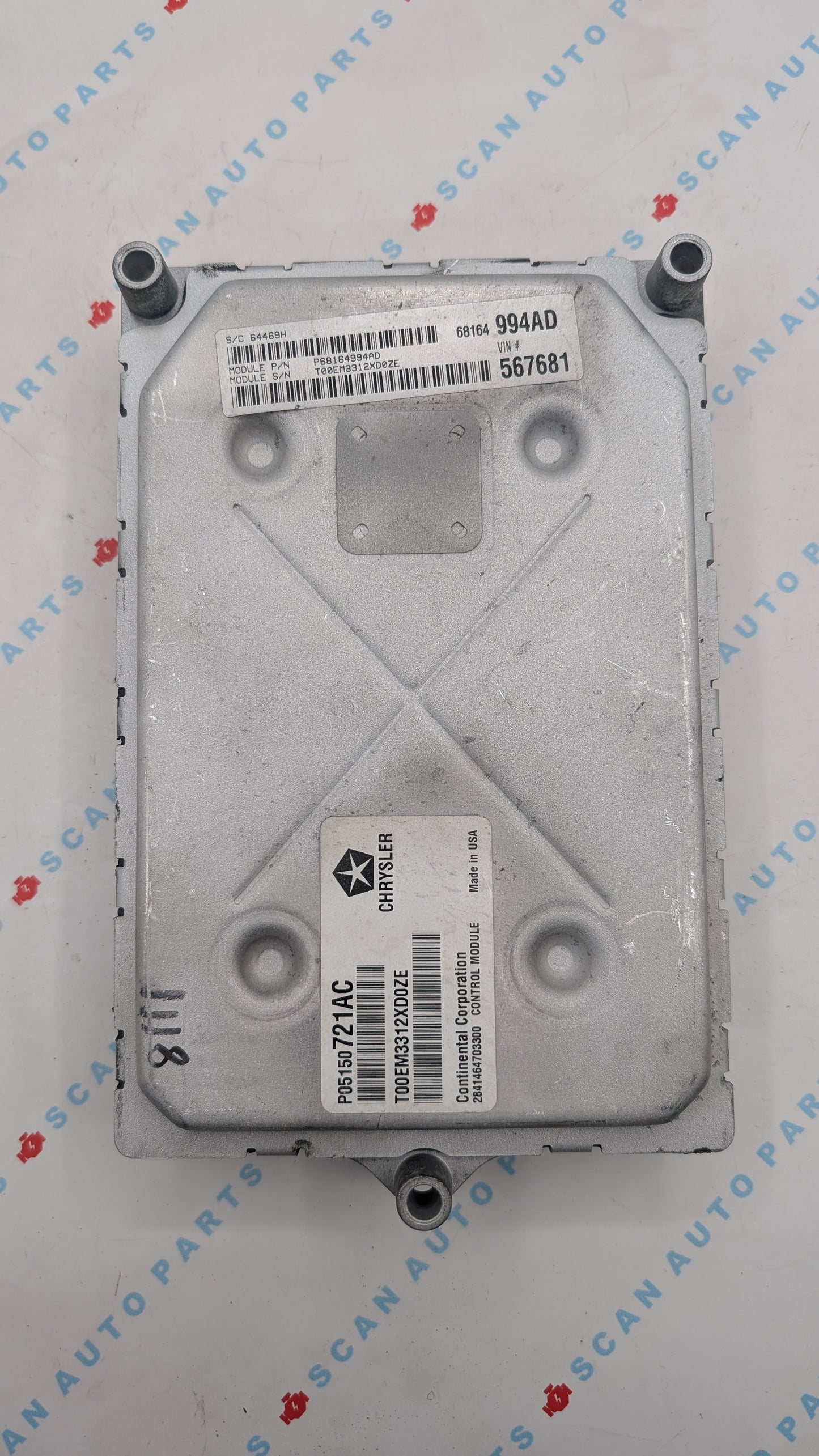 Used 2013 Dodge Journey Chrysler P05150721AC ECU P68164994AD