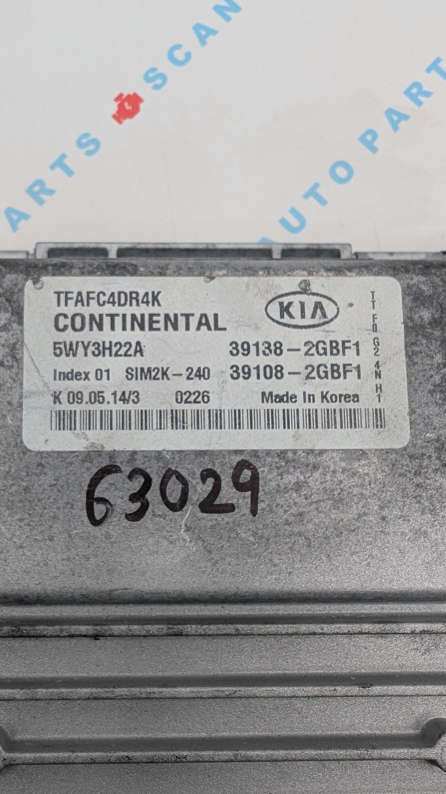Used 2015 Kia Optima Continental 39138-2GBF1 ECU SIM2K-240 / 5WY3H22A