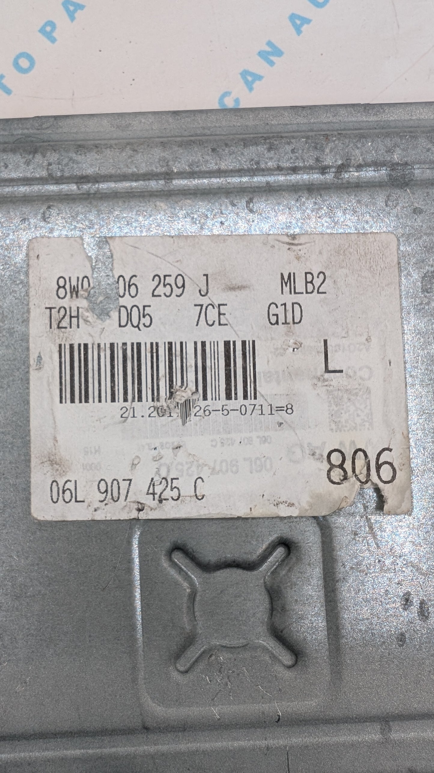 Used 2018 Audi A4 Continental 06L907425C ECU