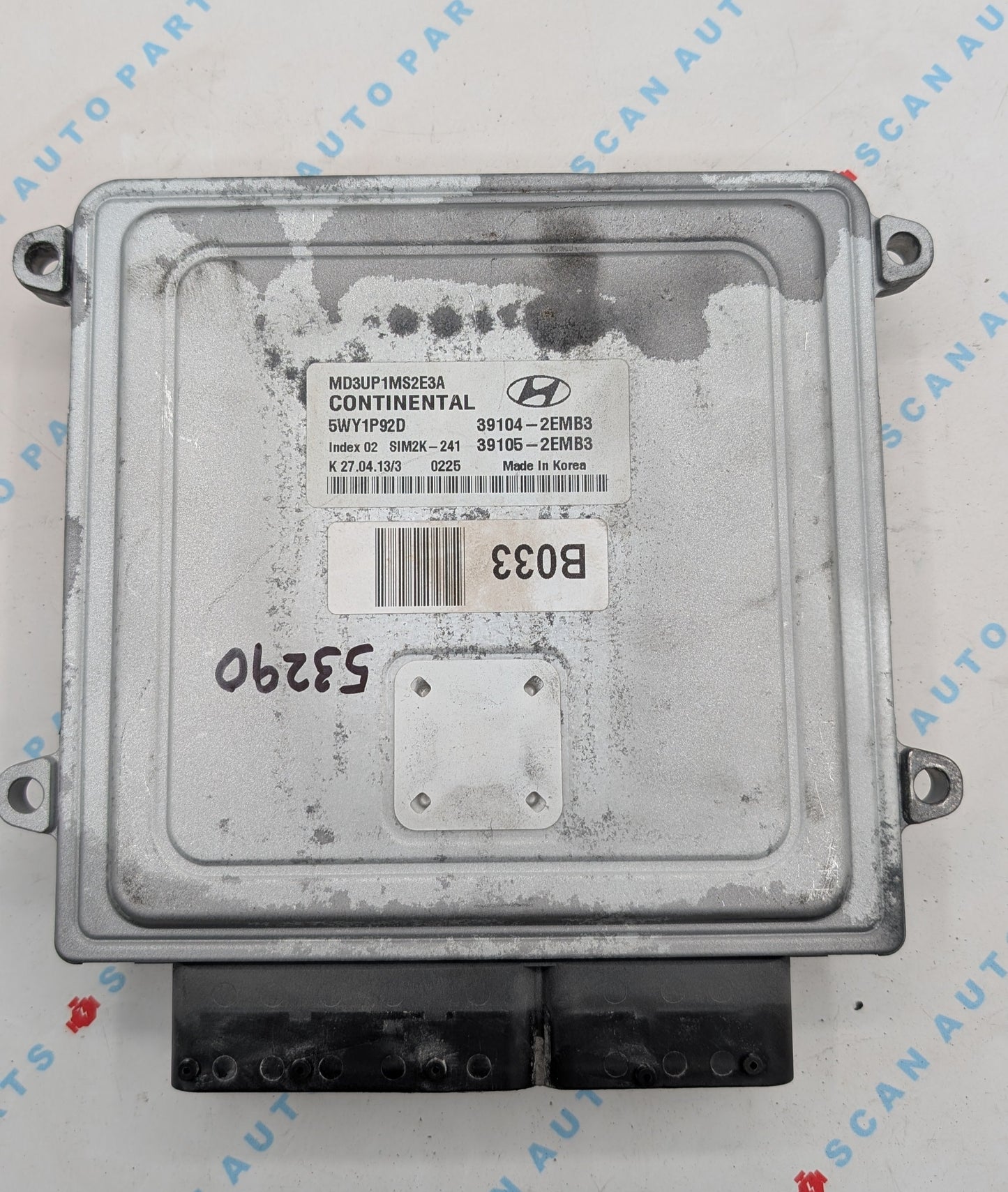 Used 2013 Hyundai Elantra Continental SIM2K-241 / 39104-2EMB3 ECU 5WY1P92D