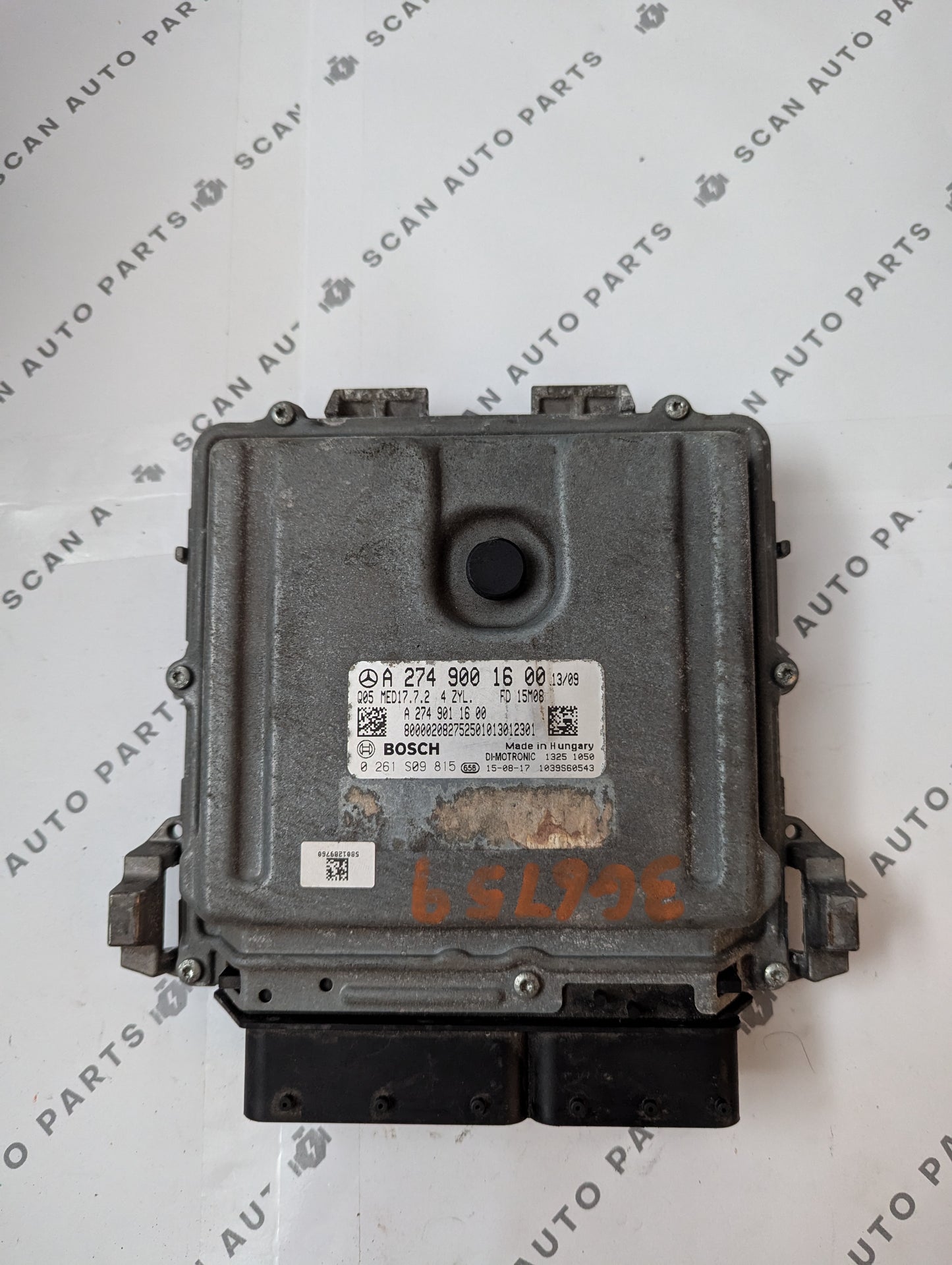 Used 2016 Mercedes-Benz GLC300 Bosch MED17.7.2 ECU 0261S09815, 0261 S09 815 A2749001600