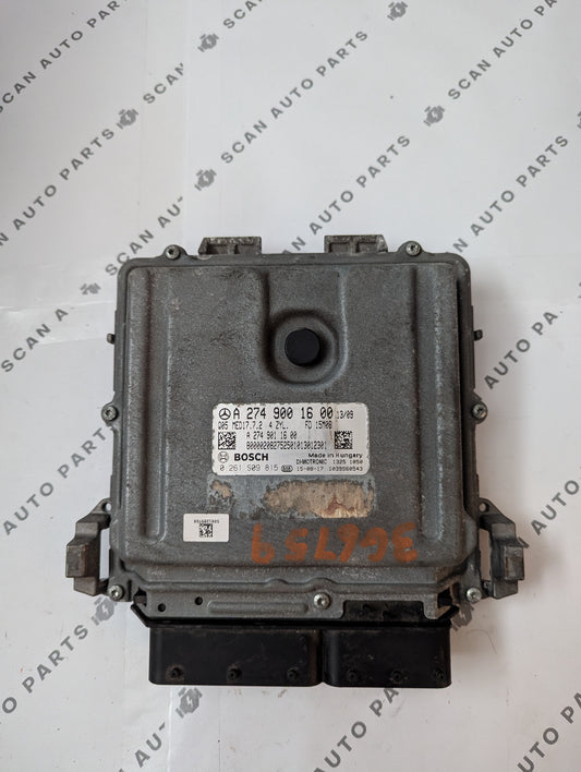 Used 2016 Mercedes-Benz GLC300 Bosch MED17.7.2 ECU 0261S09815, 0261 S09 815 A2749001600