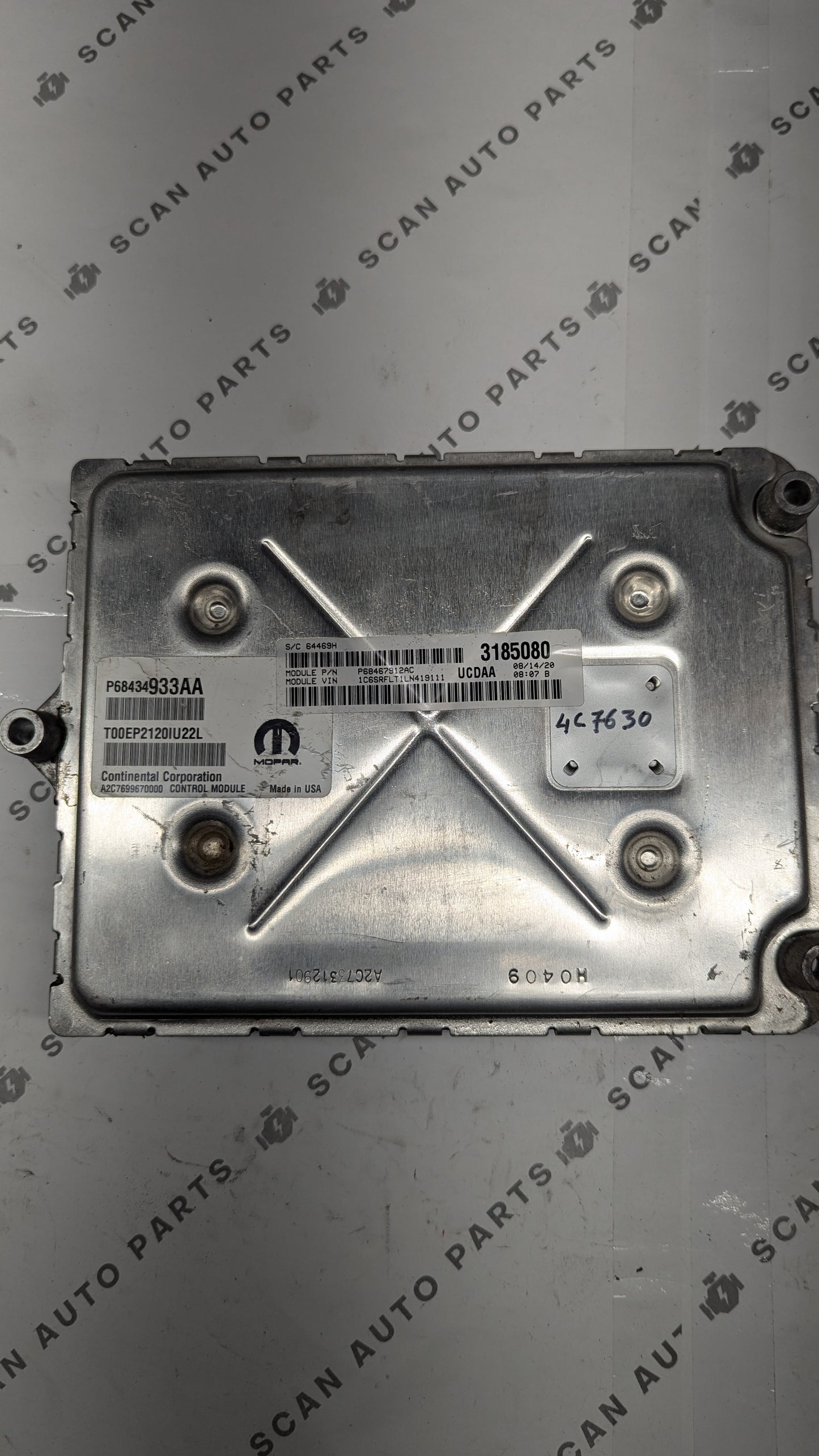 Used 2020 RAM 1500 Continental Mopar P68434933AA ECU A2C7699670000/P68467912AC