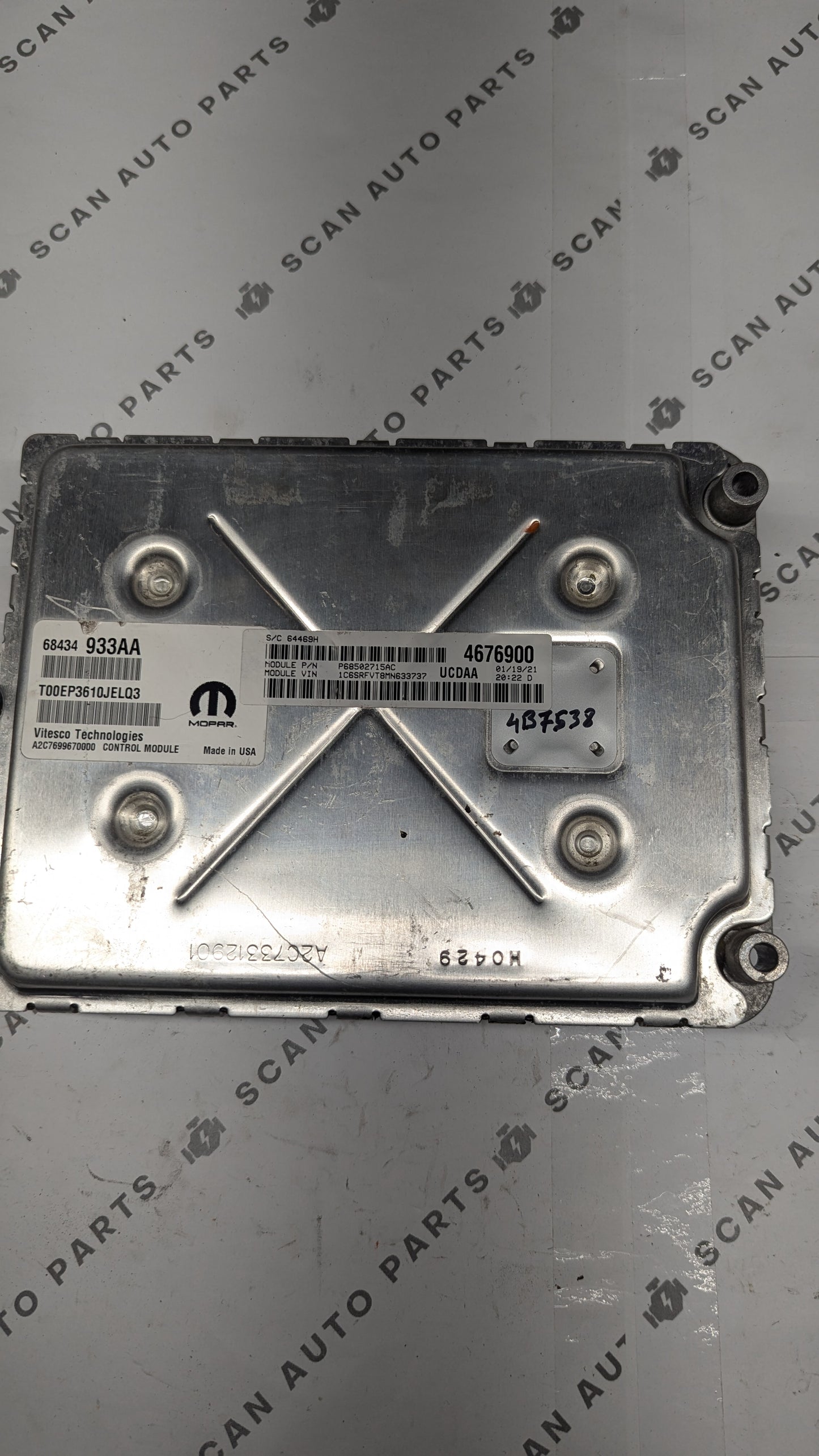 Used 2021 Dodge RAM 1500 Vitesco / Mopar P68434933AA ECU A2C7699670000/P68502715AC