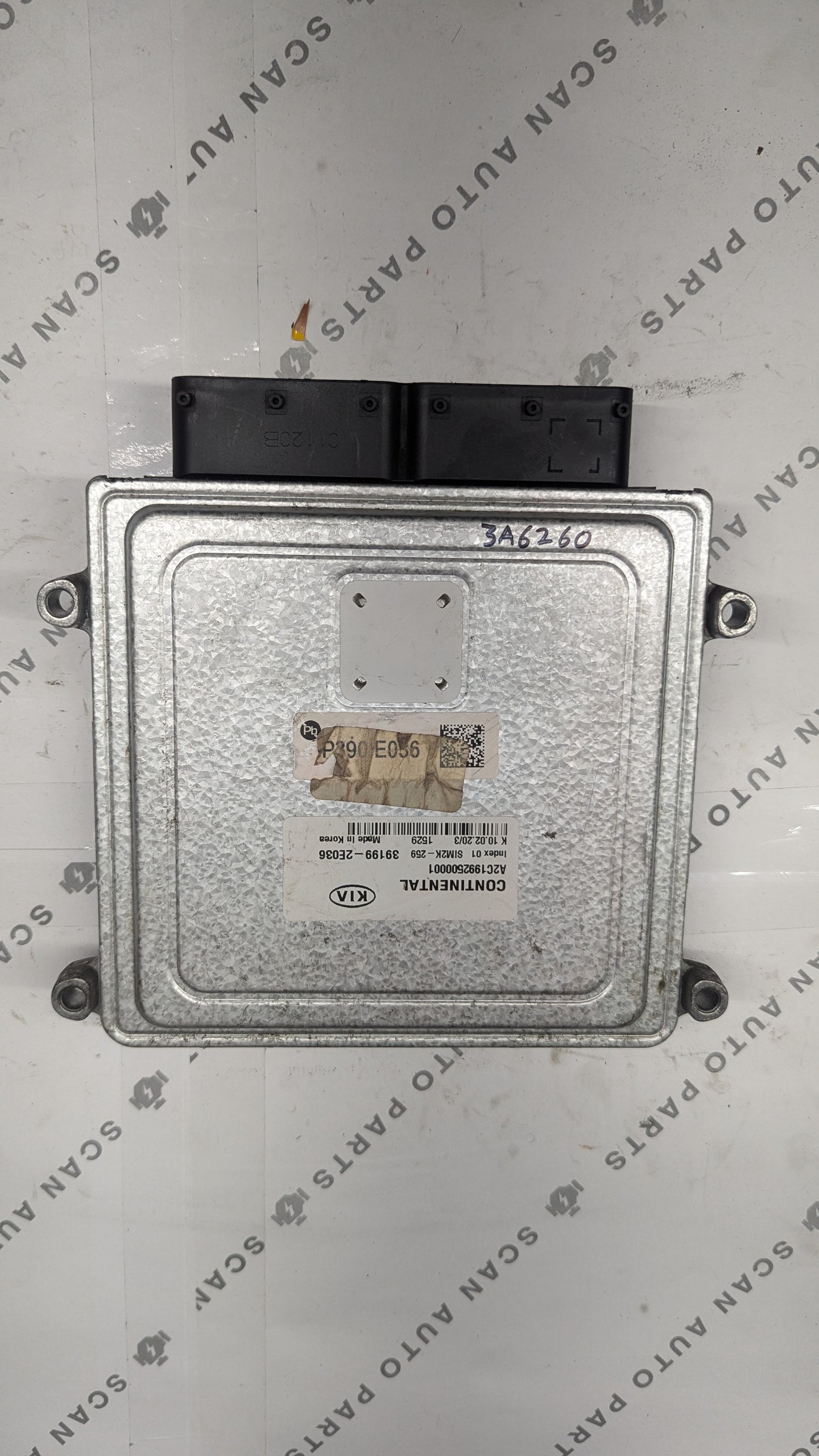 Used 2020 KIA Forte Continental SIM2K-259 ECU 39199-2E036 / 391992E036
