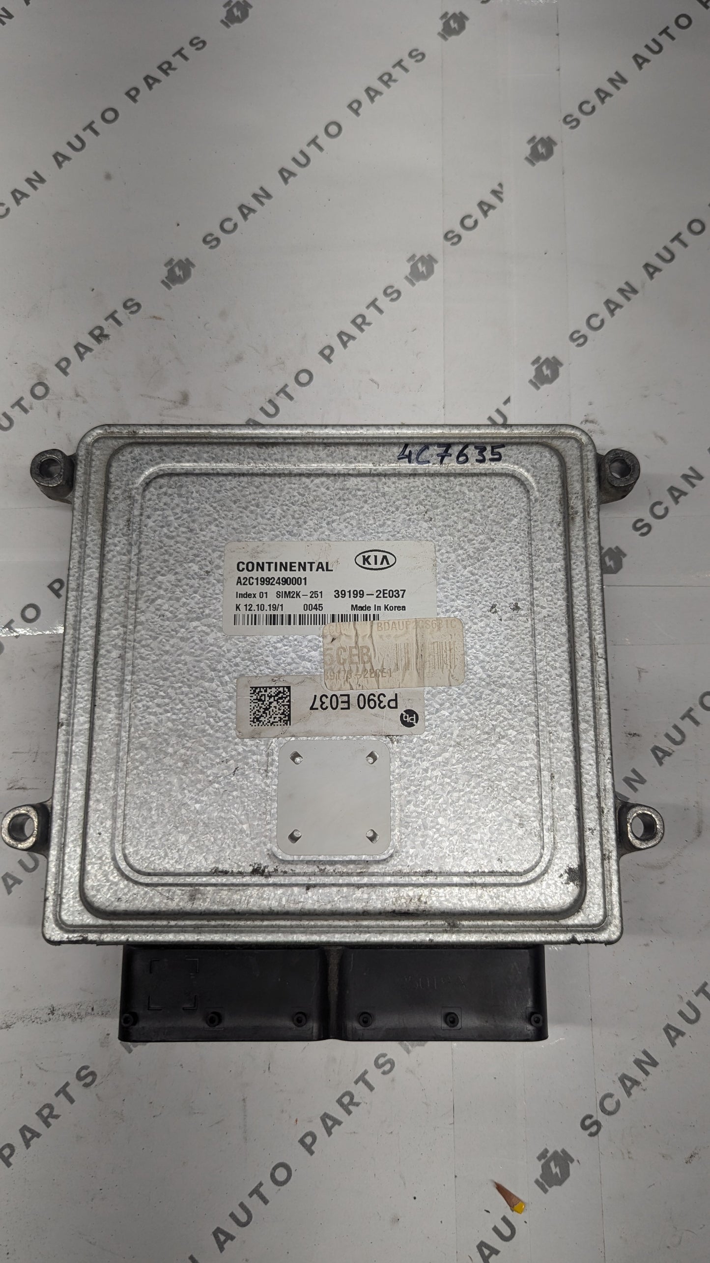 Used 2020 KIA Forte Continental SIM2K-251 ECU 39199-2E037 / 391992E037