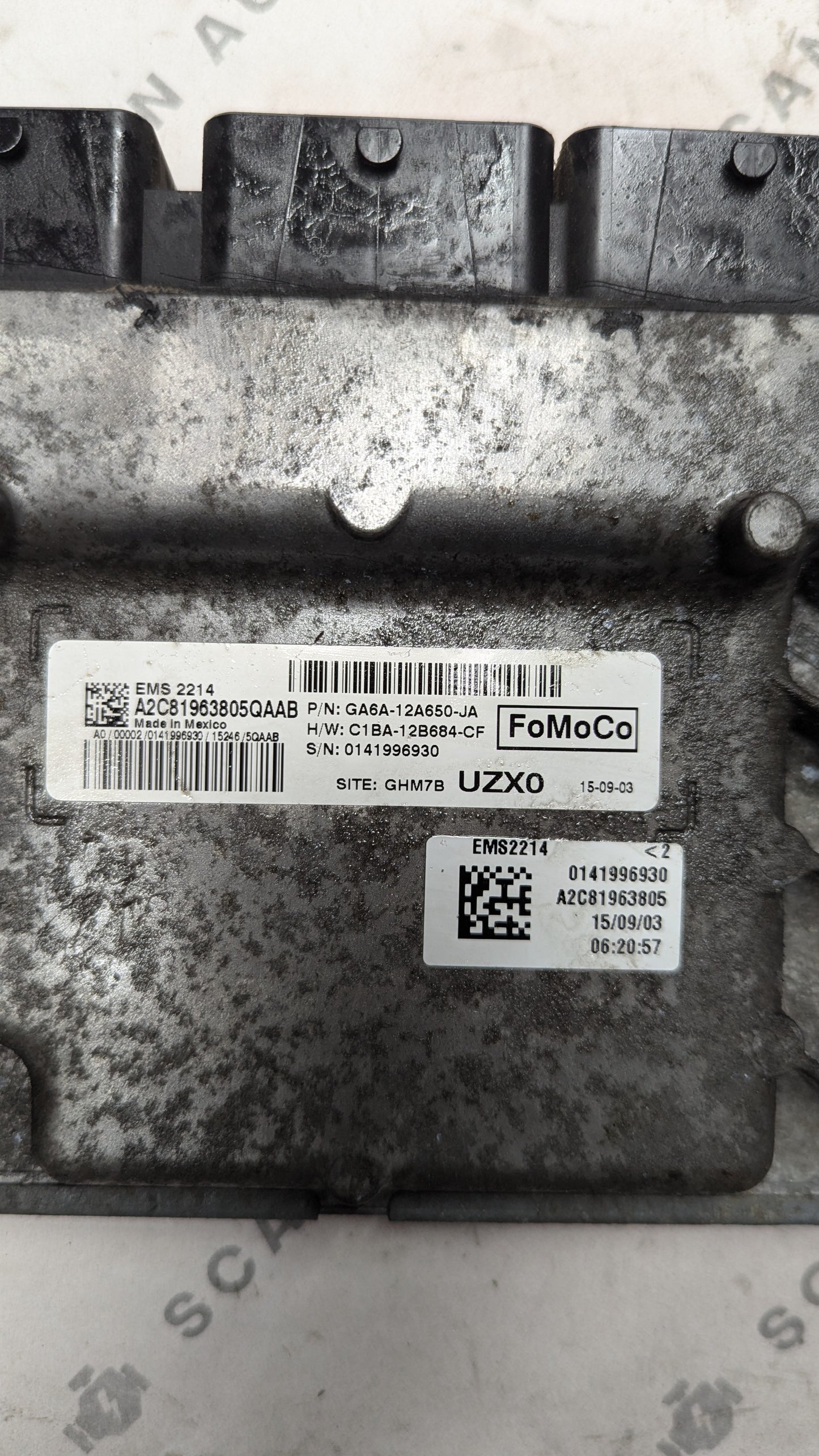 Used 2016 Ford Fiesta FoMoCo GA6A-12A650-JA ECU A2C81963805