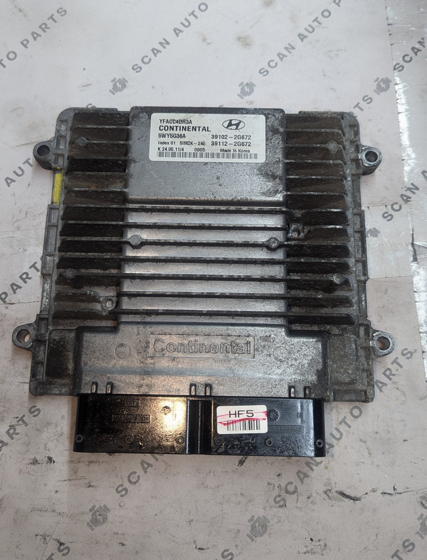Used 2015 Kia RIO Continental SIM2K-240 ECU 39102-2G672 / 5WY5G36A