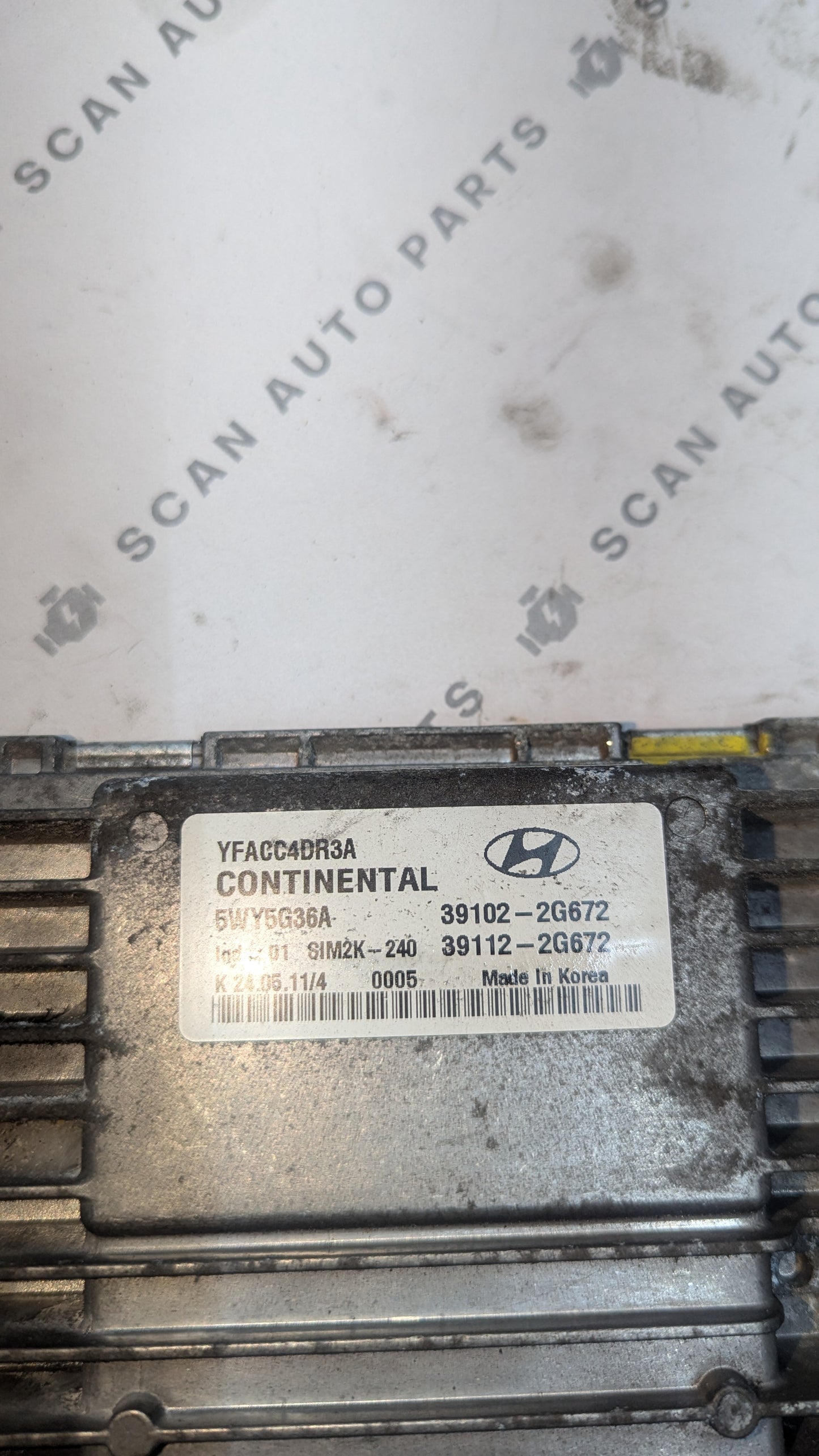 Used 2015 Kia RIO Continental SIM2K-240 ECU 39102-2G672 / 5WY5G36A