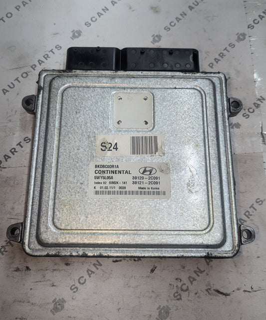 Used 2012 Hyundai Veloster Continental SIM2K-141 ECU 39120-2C091 / 5WY5L05A