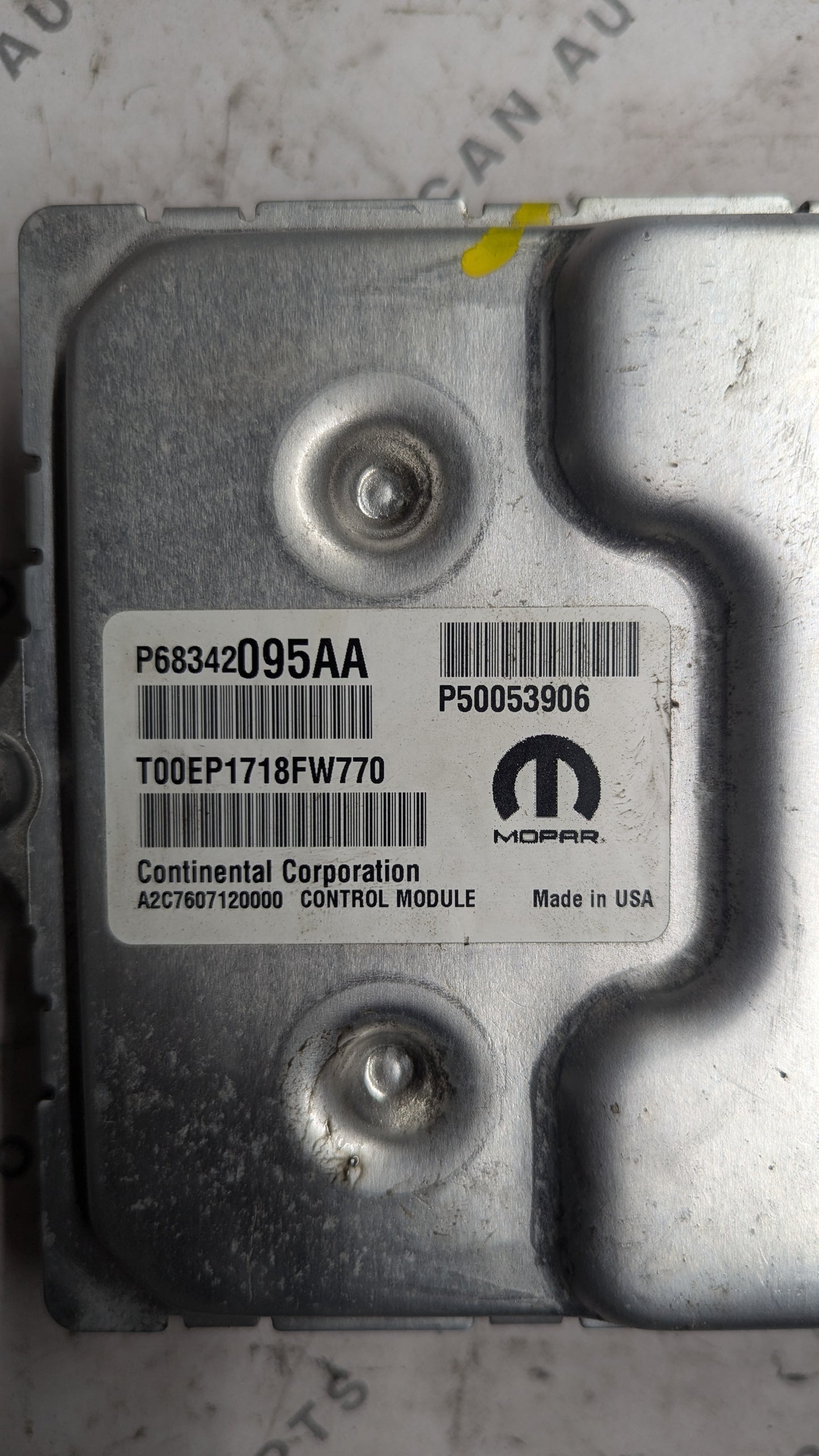 Used 2018 Jeep Compass Mopar P68342095AA ECU A2C7607120000 / P50053906