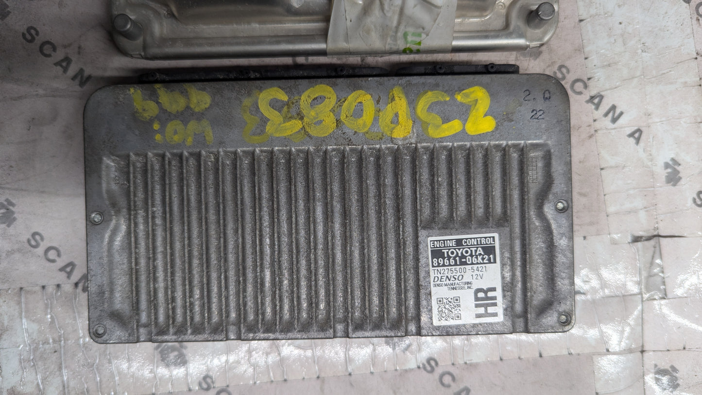 Used 2012 Toyota Camry Denso 89661-06K21 ECU TN275500-5421