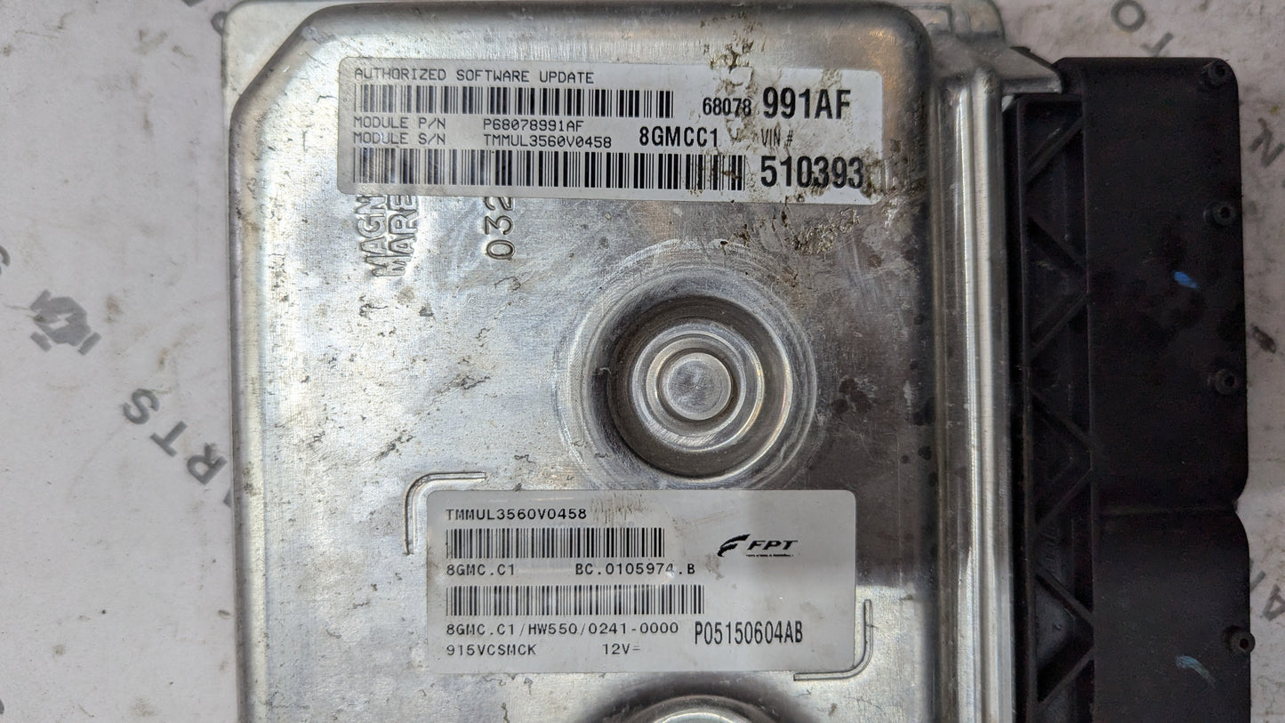 Used 2012 500 Fiat Magneti Marelli P05150604AB ECU 8GMCC1