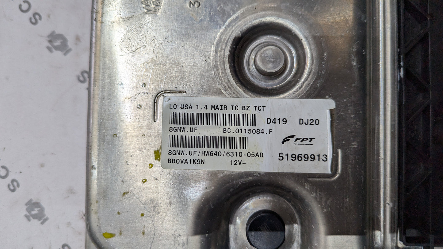 Used 2011 500 Fiat Magneti Marelli 51969913 ECU 8GMW.UF
