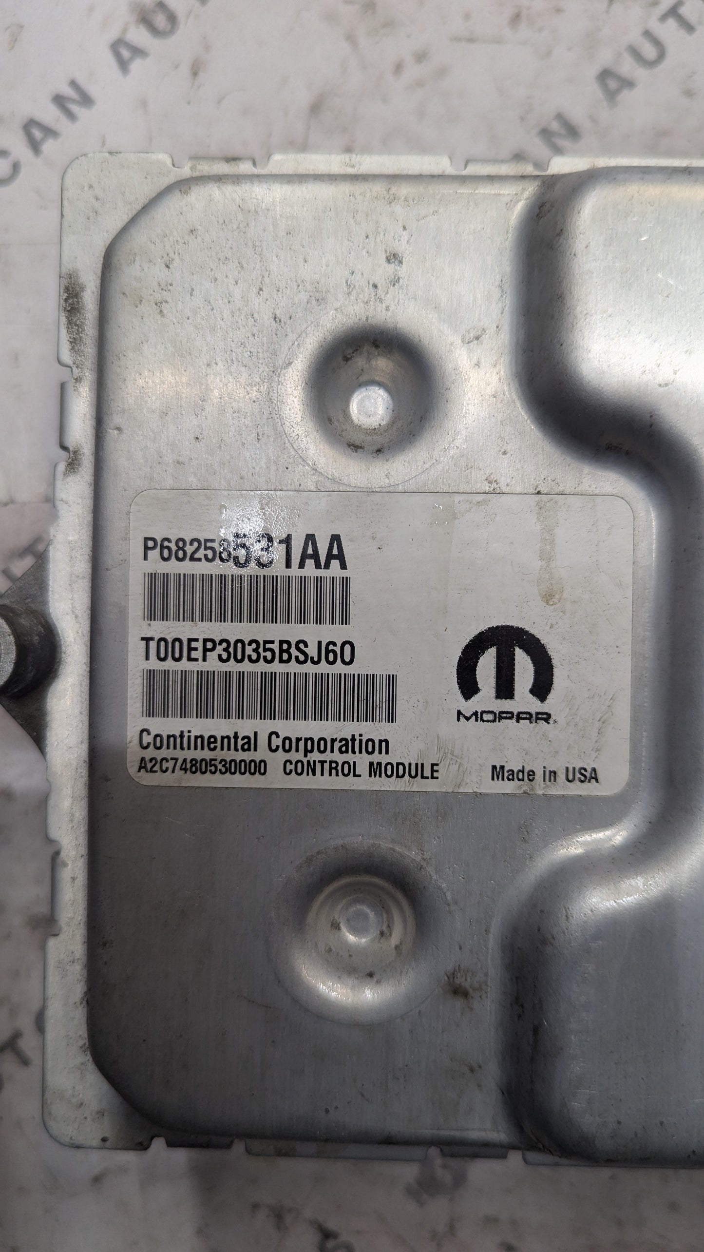 Used 2016 Chrysler 200 Mopar P68258531AA ECU A2C7480530000