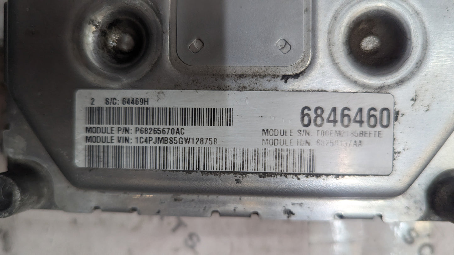 Used 2016 Grand Cherokee Mopar P68259137AA ECU A2C7474980000 / P68265670AC