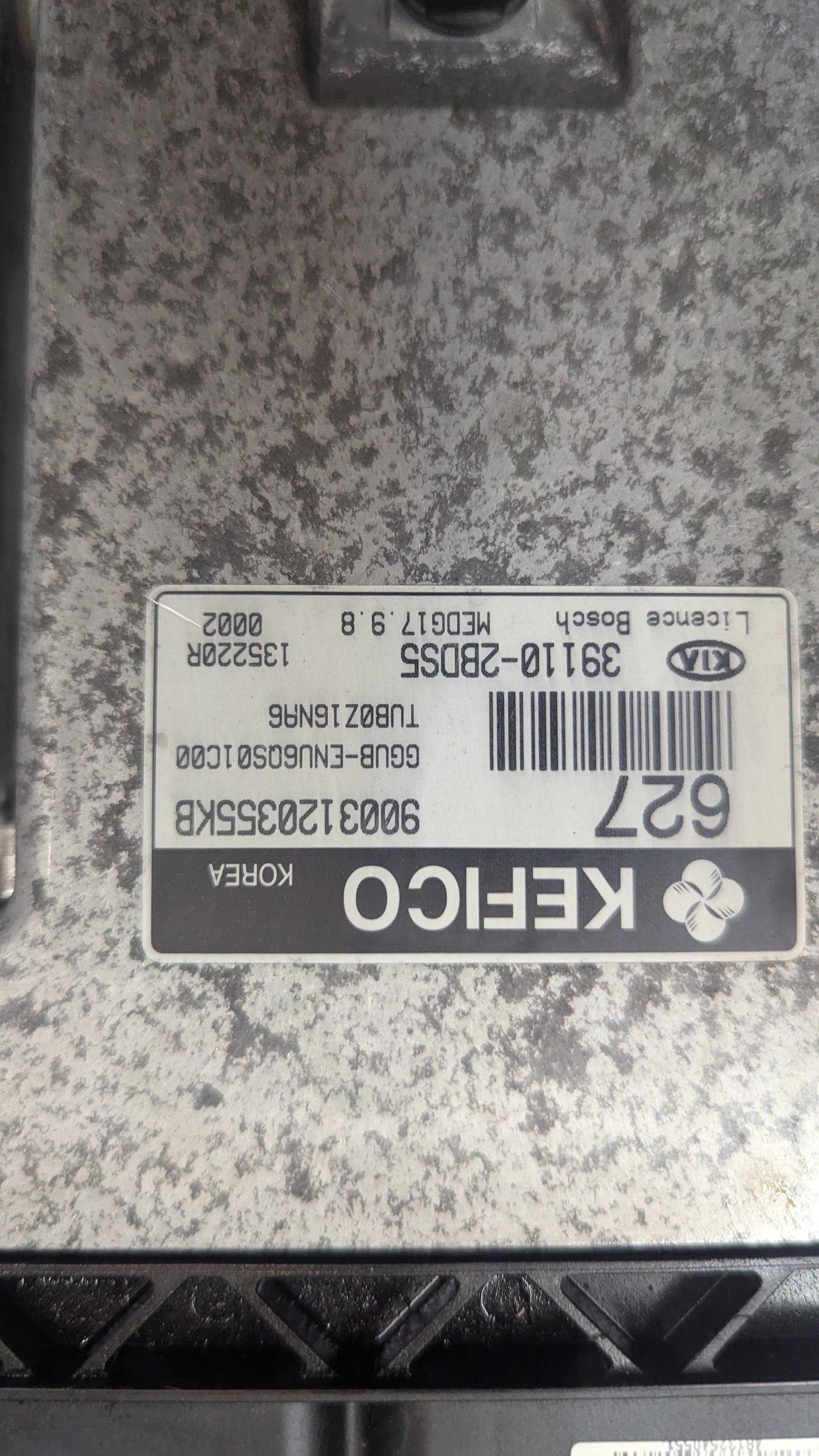 Used 2014 KIA RIO KEFICO MEDG17.9.8 / 39110-2BDS5 ECU 9003120355KB