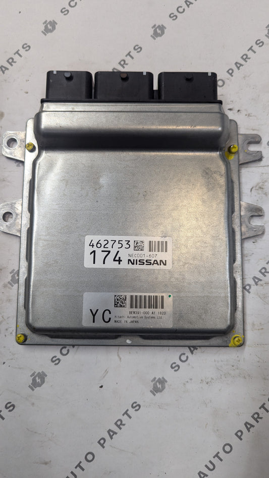 Used 2012 INFINITI EX35 Hitachi BEM391-000 A1 ECU NEC001-607 / BEM391001A1
