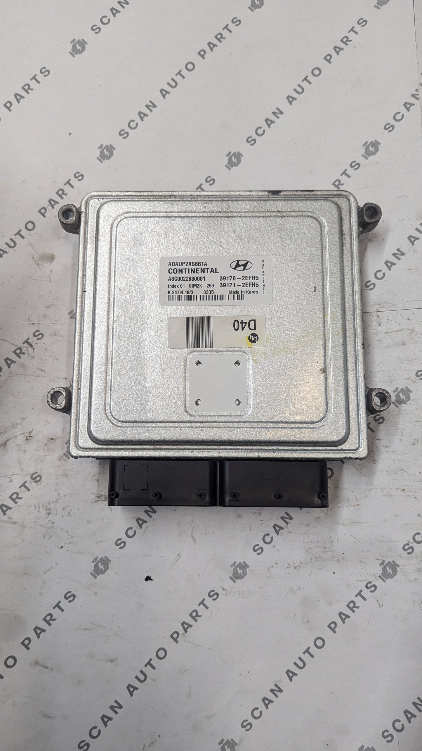 Used 2020 Hyundai Elantra Continental  SIM2K-259 / 39170-2EFH5 ECU A3C0022830001