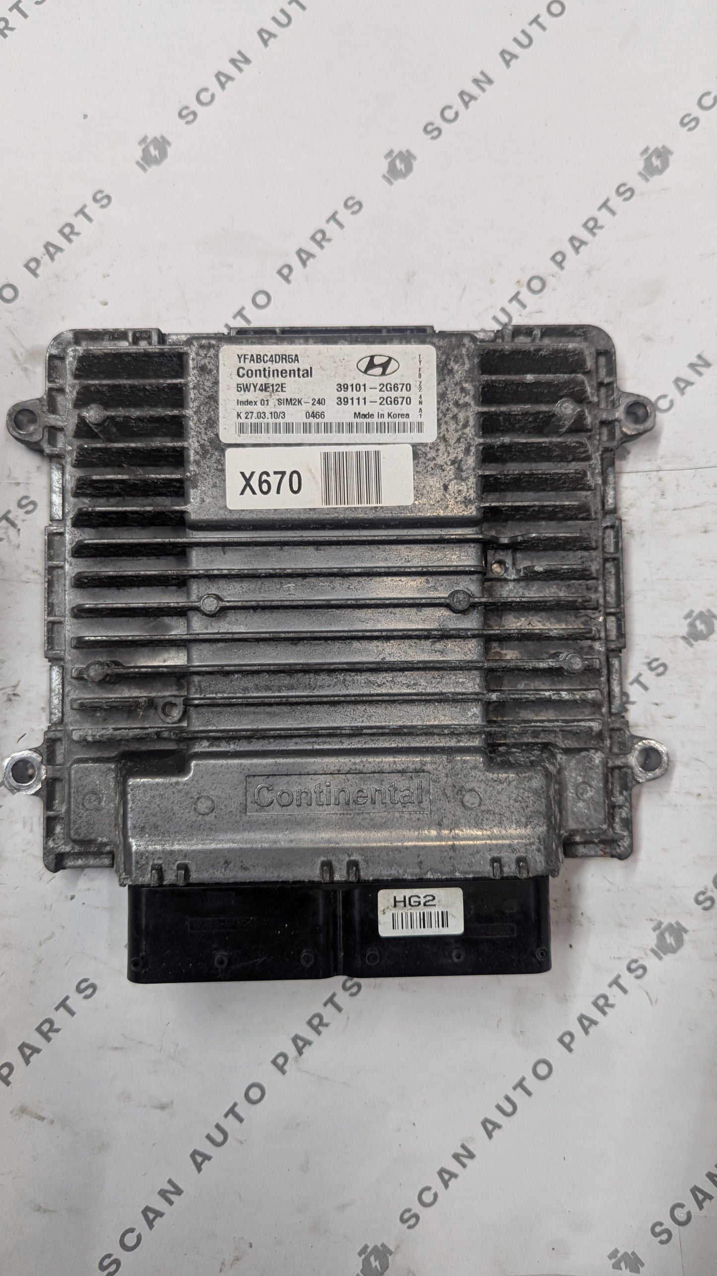 Used 2011 Hyundai Sonata Continental  SIM2K-240 / 39101-2G670 ECU 5WY4E12E