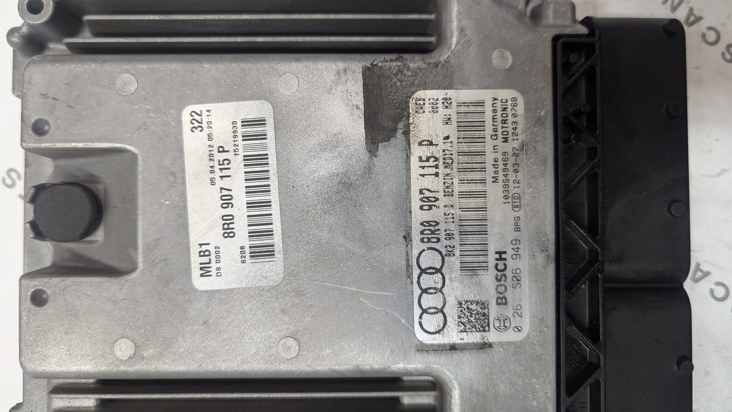 Used 2012 AUDI Q5 Bosch MED17.1 / 8R0 907 115 P ECU 0261S06949 / 8R0907115P