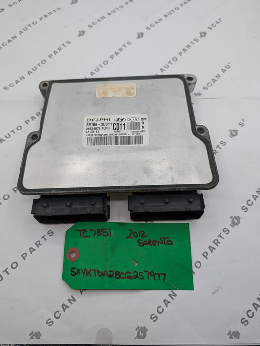 Used 2012 Kia Sorento Delphi 39108-3C011 ECU 28334876