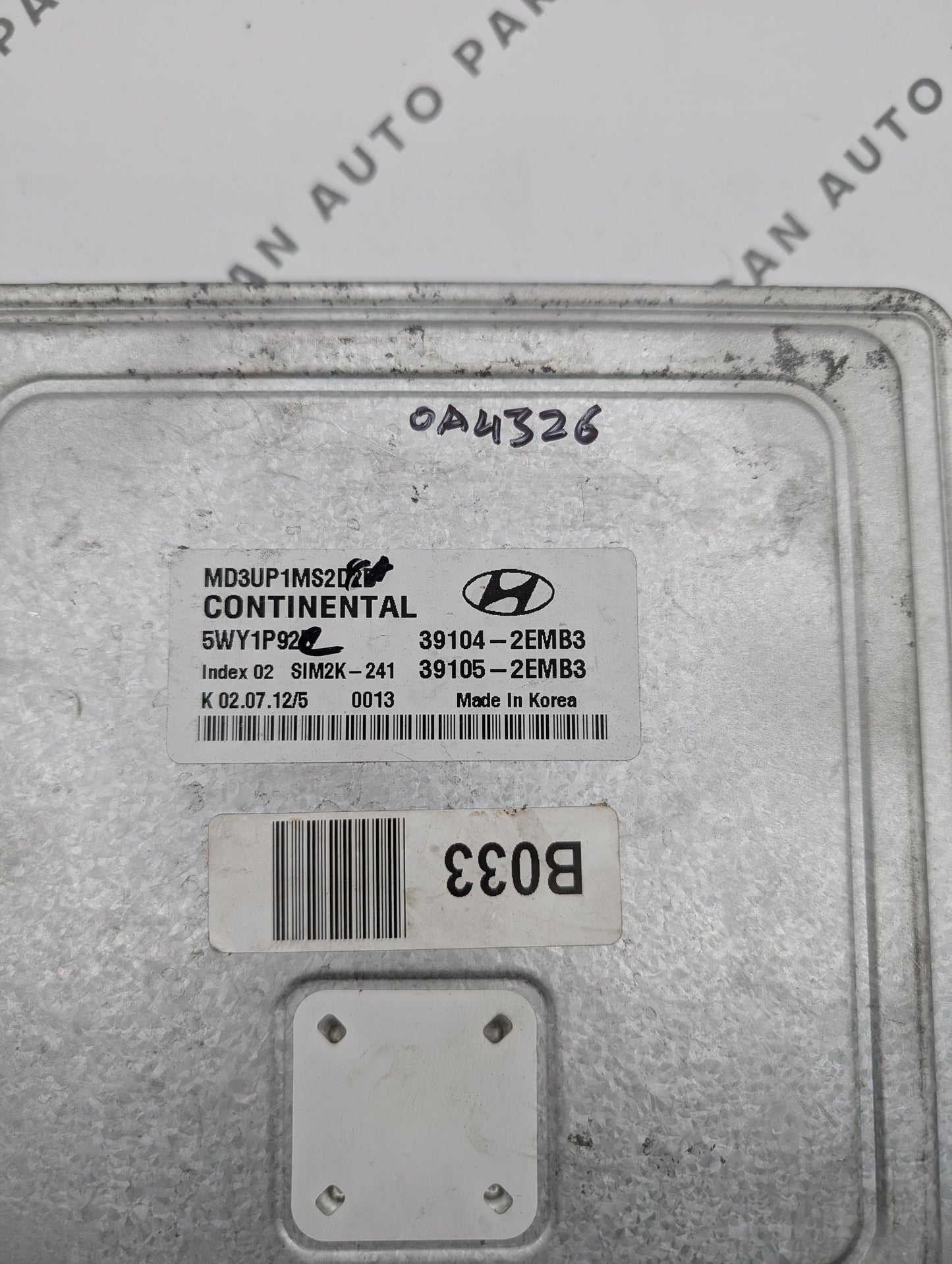 Used  Continental  SIM2K-241 / 39104-2EMB3 ECU