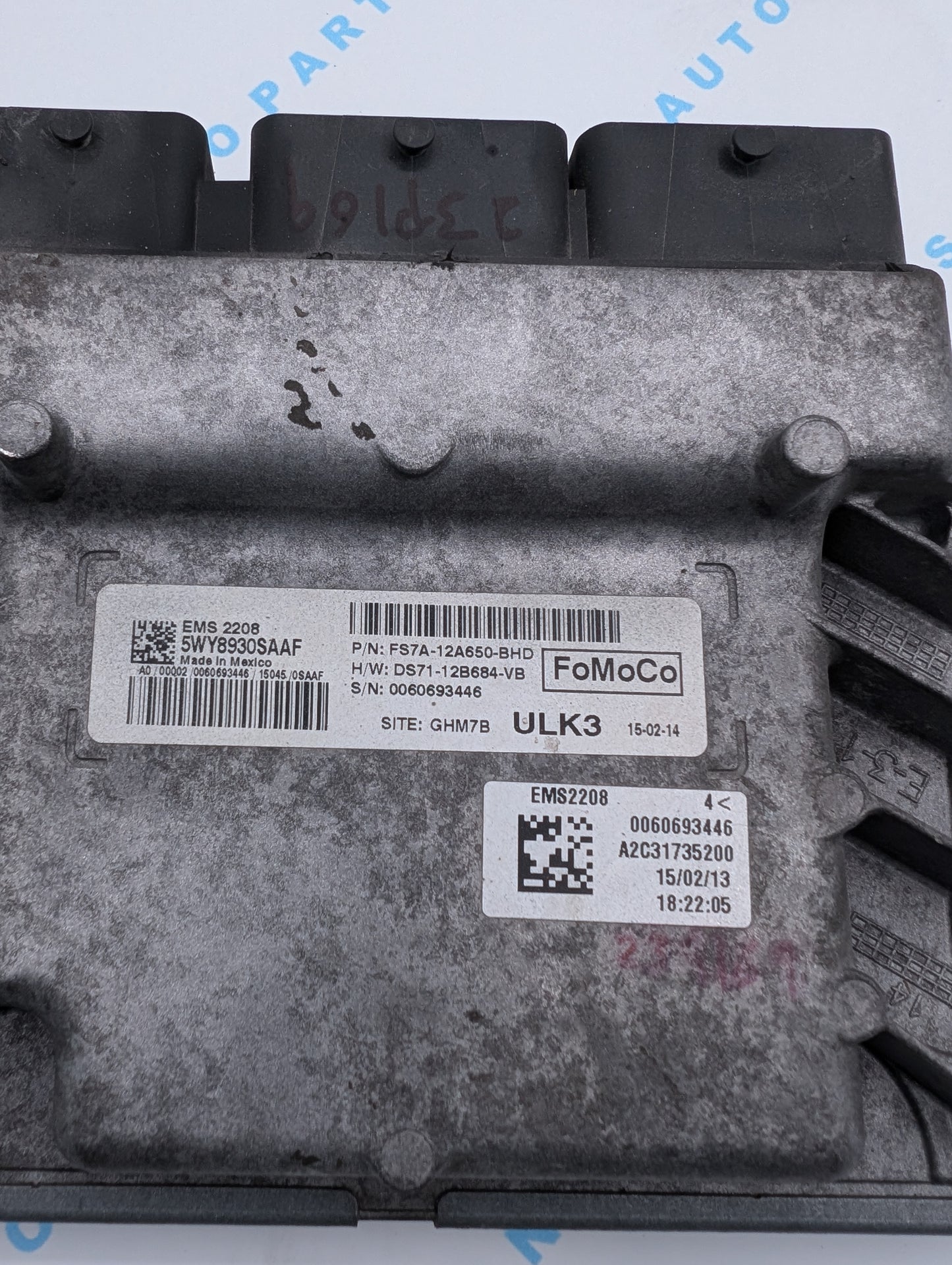 Used 2015 Ford Fusion FoMoCo ECU A2C31735200 / FS7A-12A650-BHD / 5WY8930SAAF