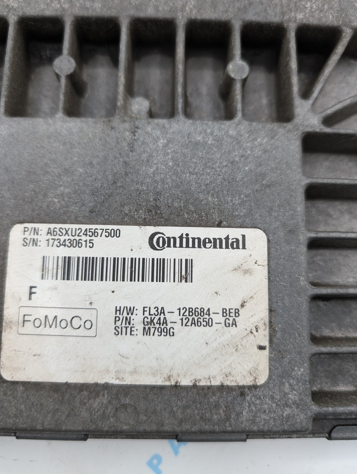 Used 2016 Ford Transit FoMoCo FL3A-12B684-BEB ECU A6SXU24567500 / GK4A-12A650-GA